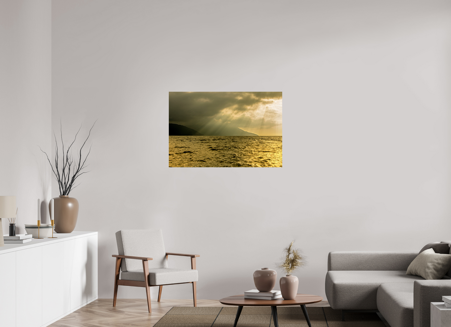 105 x 70 cm, Fine Art Print auf Alu-Dibond ohne Aufhang Canal de São Sebastião - Ilhabela - SP