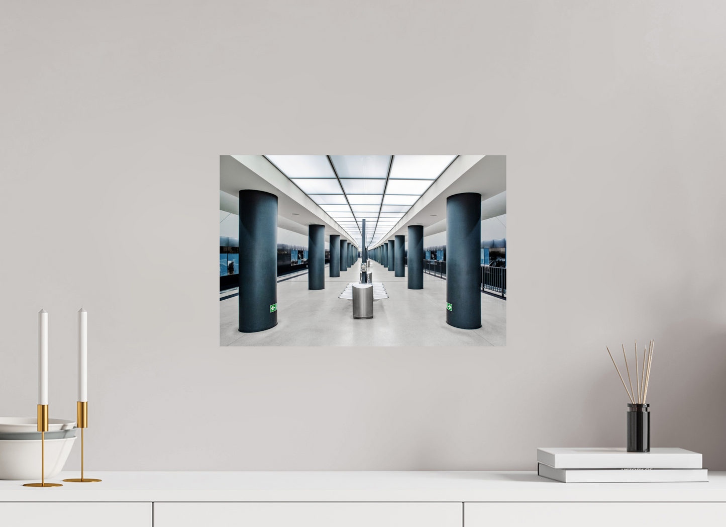 45 x 30 cm, Fine Art Print Metallic Edition Brandenburger-Tor #2 Berlin