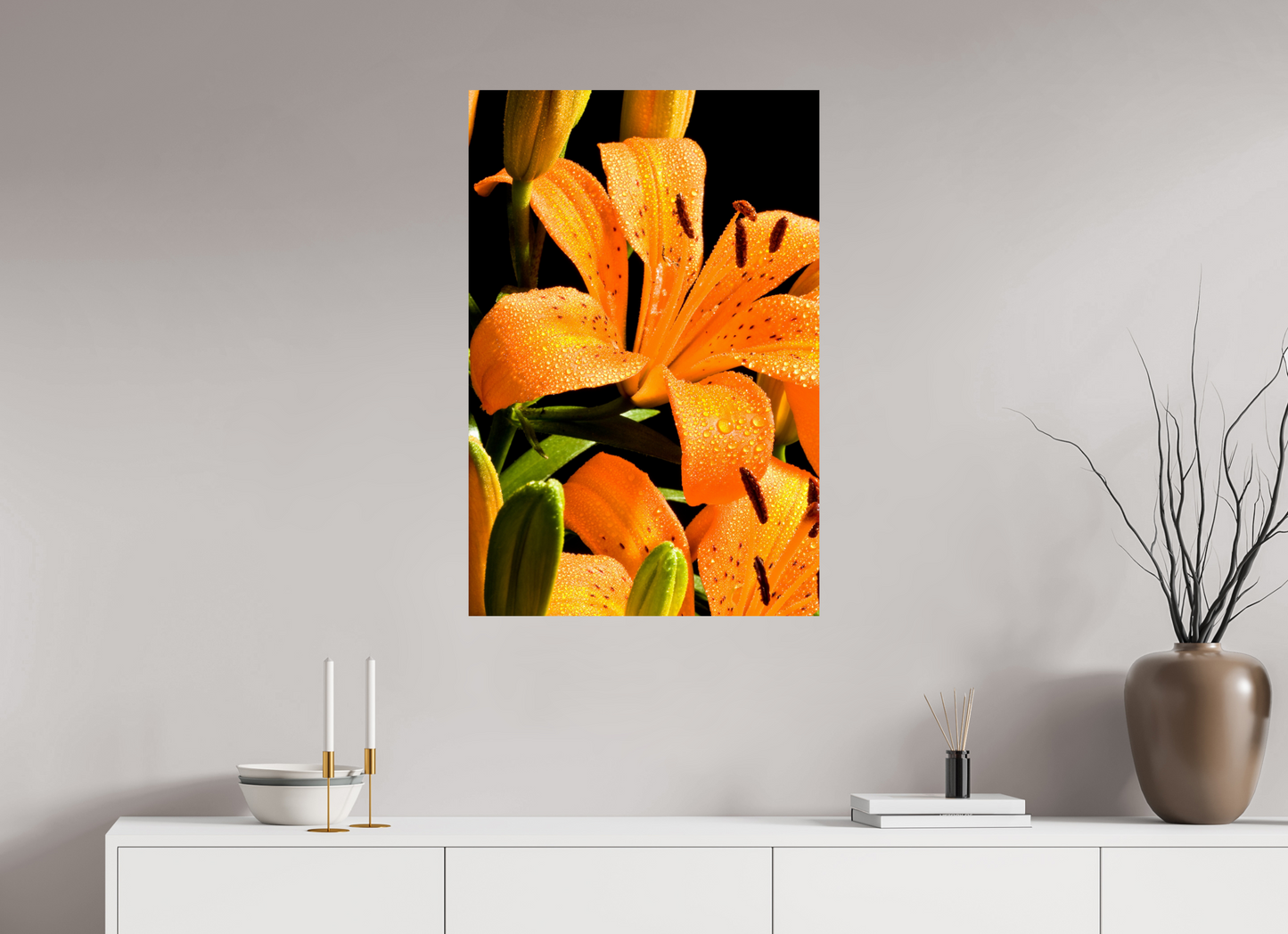 60 x 90 cm, Fine Art Print Baryta auf Alu-Dibond Lilie_08