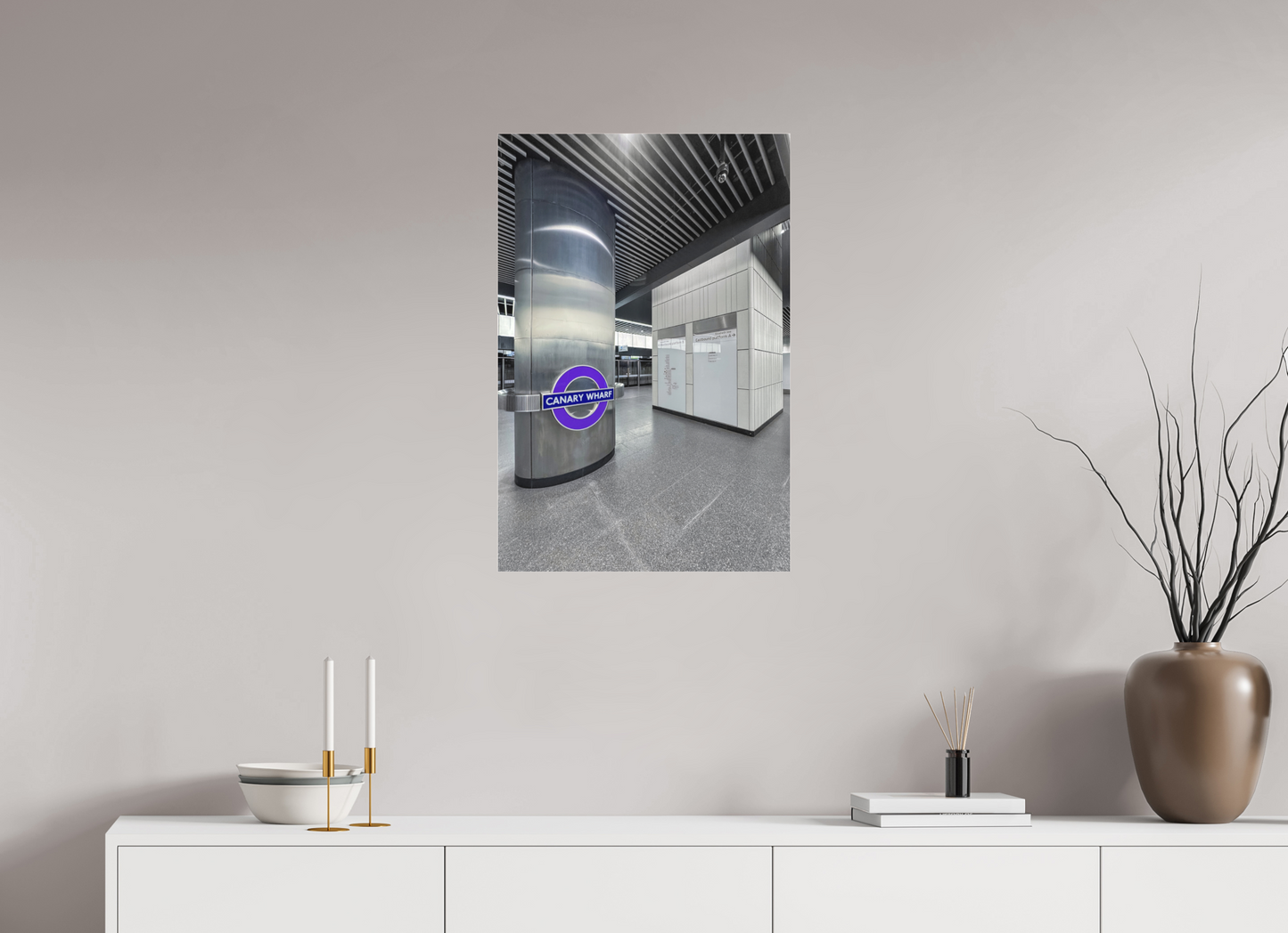 50 x 75 cm, Fine Art Acrylglas Matt Canary-Wharf #1 London