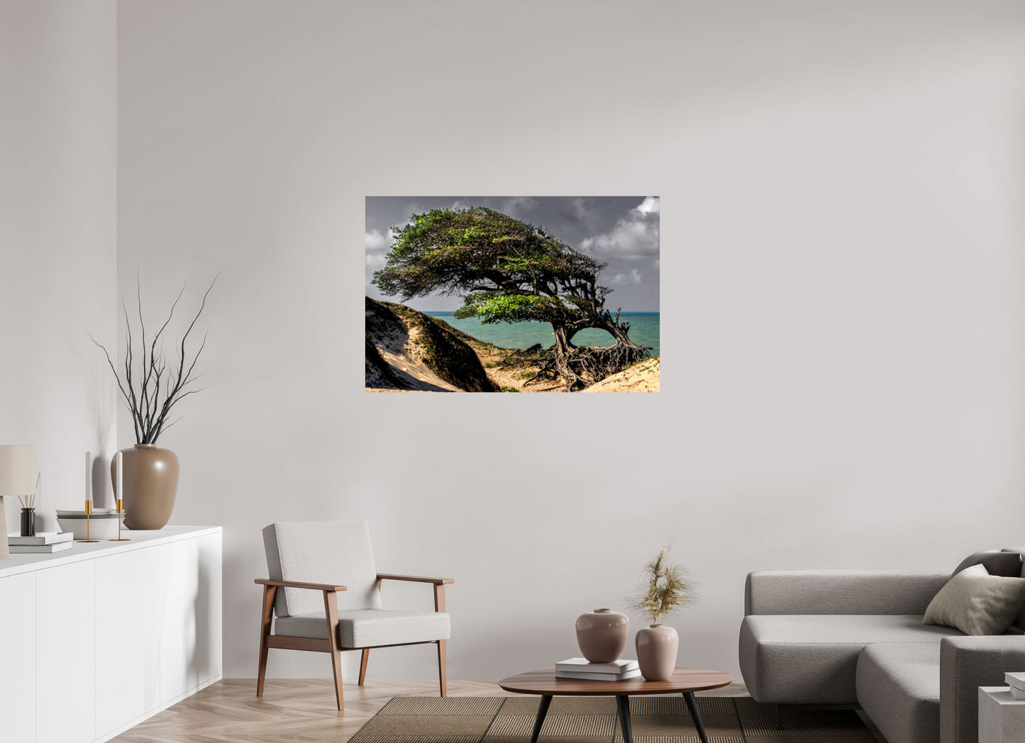 120 x 80 cm, Fine Art Print auf Alu-Dibond ohne Aufhang Farol de São Roque - Maxaranguape - PB