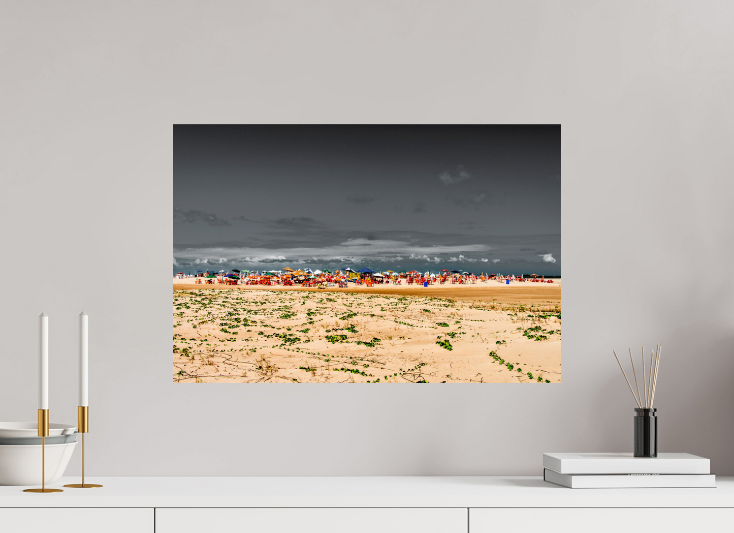 60 x 40 cm, Fine Art Print auf Alu-Dibond ohne Aufhang Praia de Atalaia - Aracajú - SE
