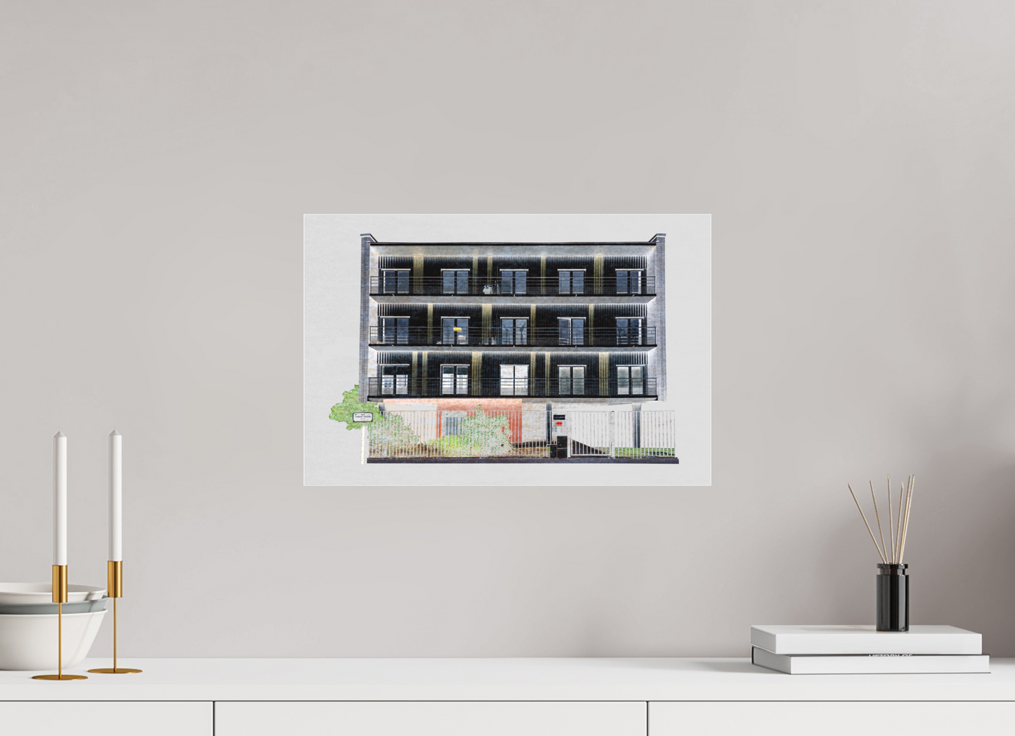 45 x 30 cm, Fine Art Acrylglas Matt rue_robert_fulton