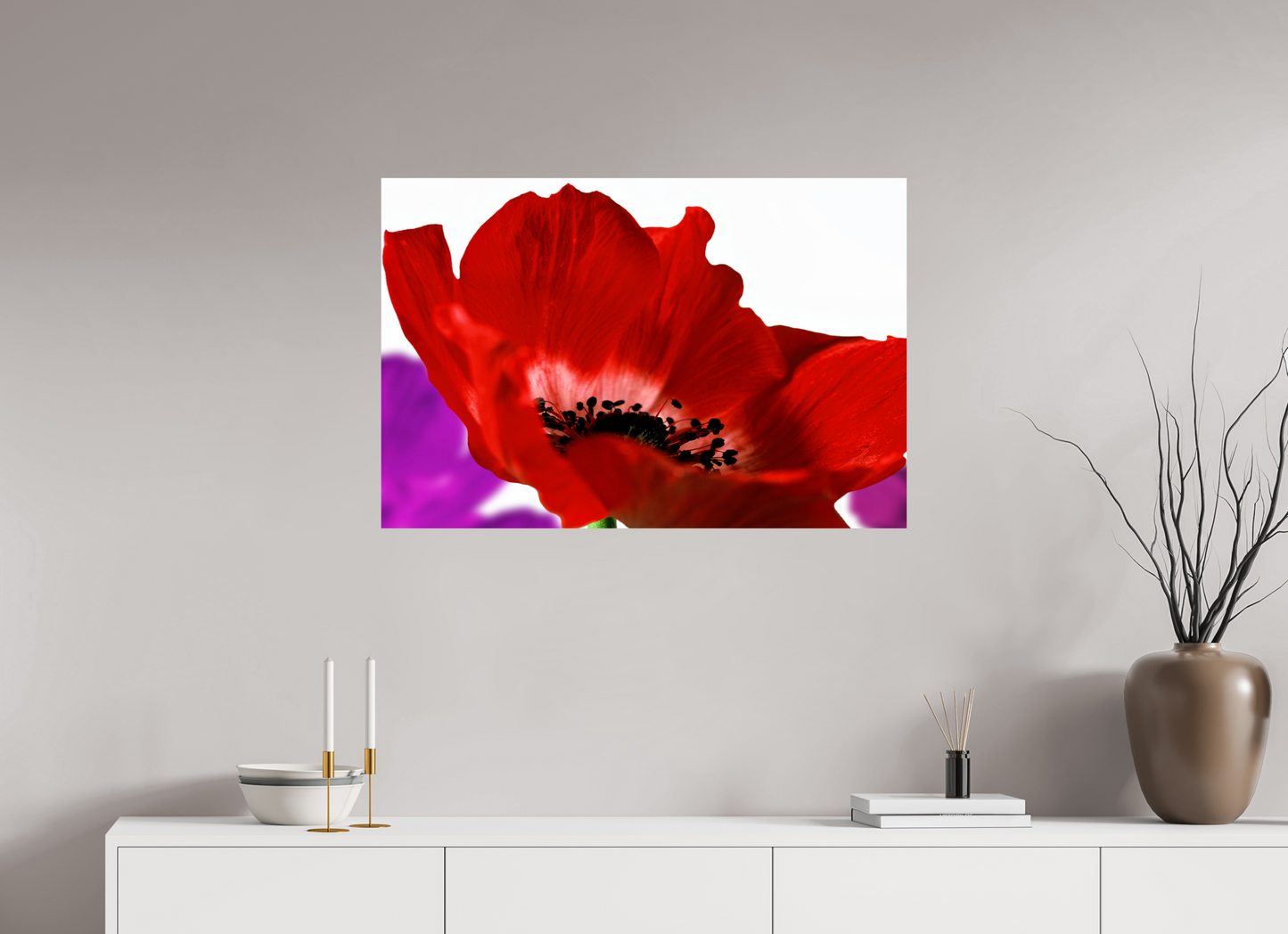 90 x 60 cm, ChromaLuxe HD Metal Print Kronenanemone_07