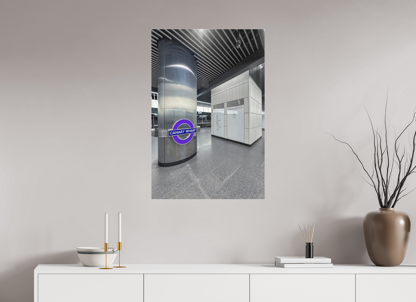 60 x 90 cm, Fine Art Acrylglas Matt Canary-Wharf #1 London