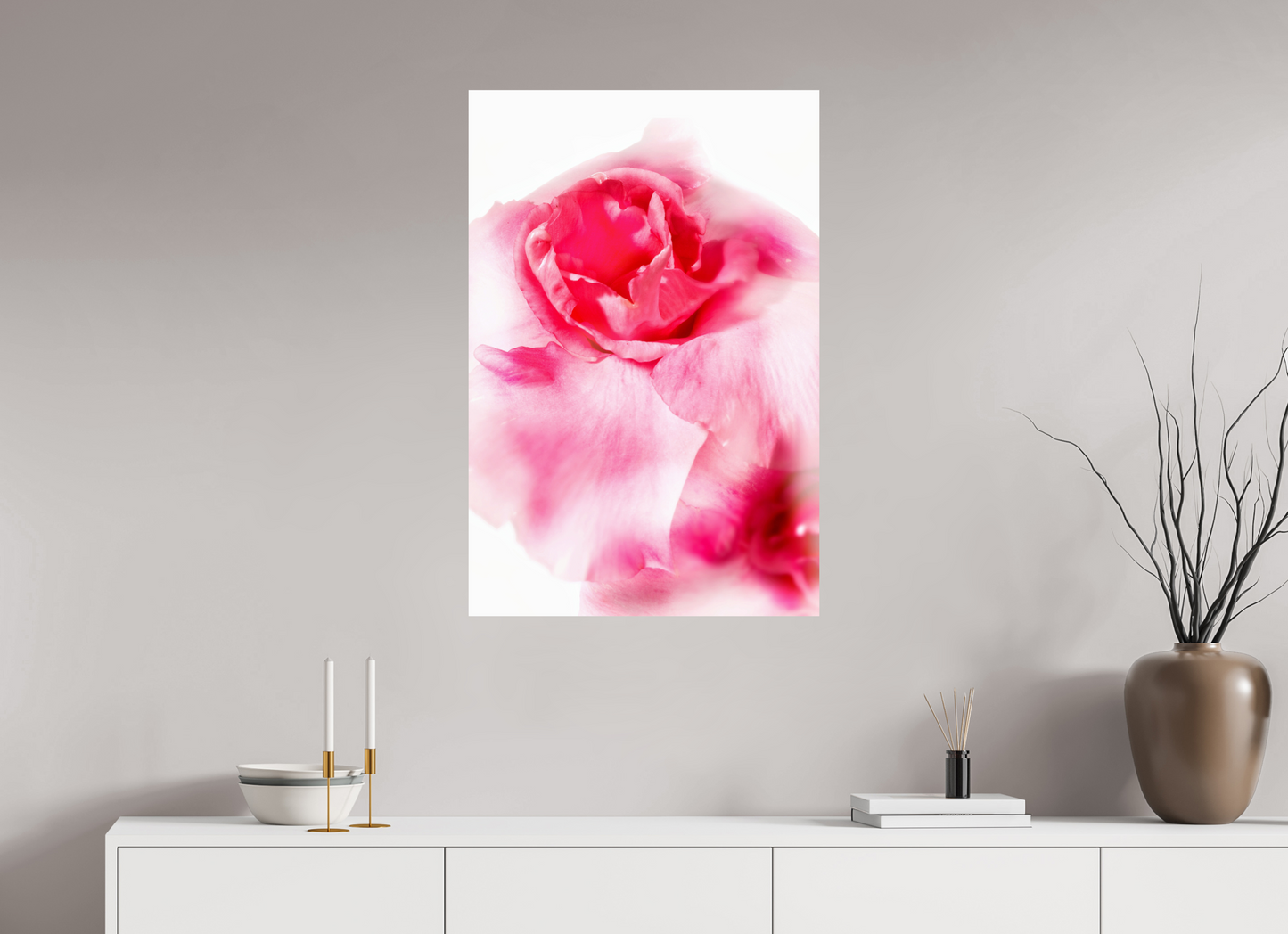 60 x 90 cm, Fine Art Print Baryta auf Alu-Dibond Rose_01