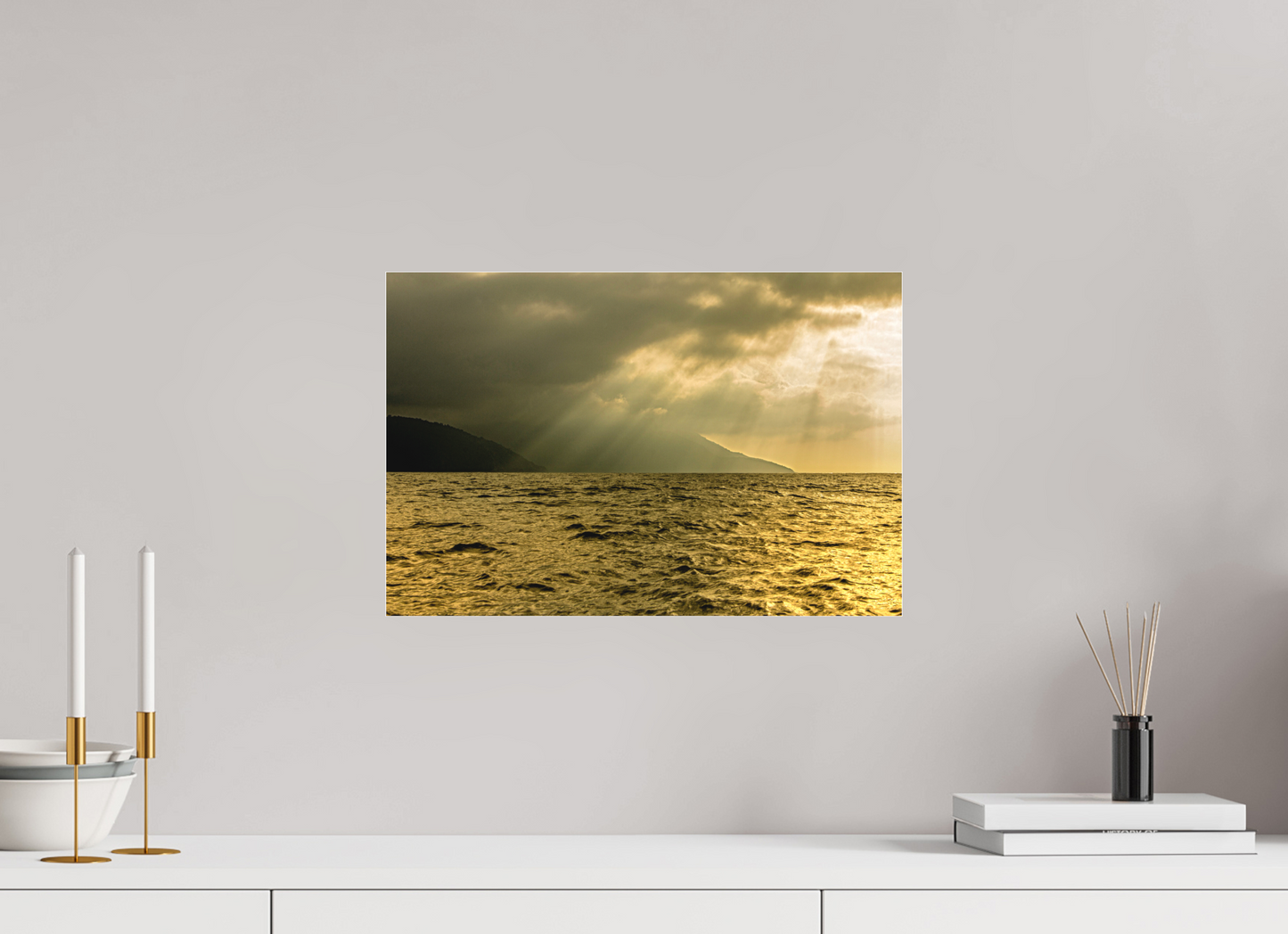 45 x 30 cm, Fine Art Acrylglas Matt Canal de São Sebastião - Ilhabela - SP