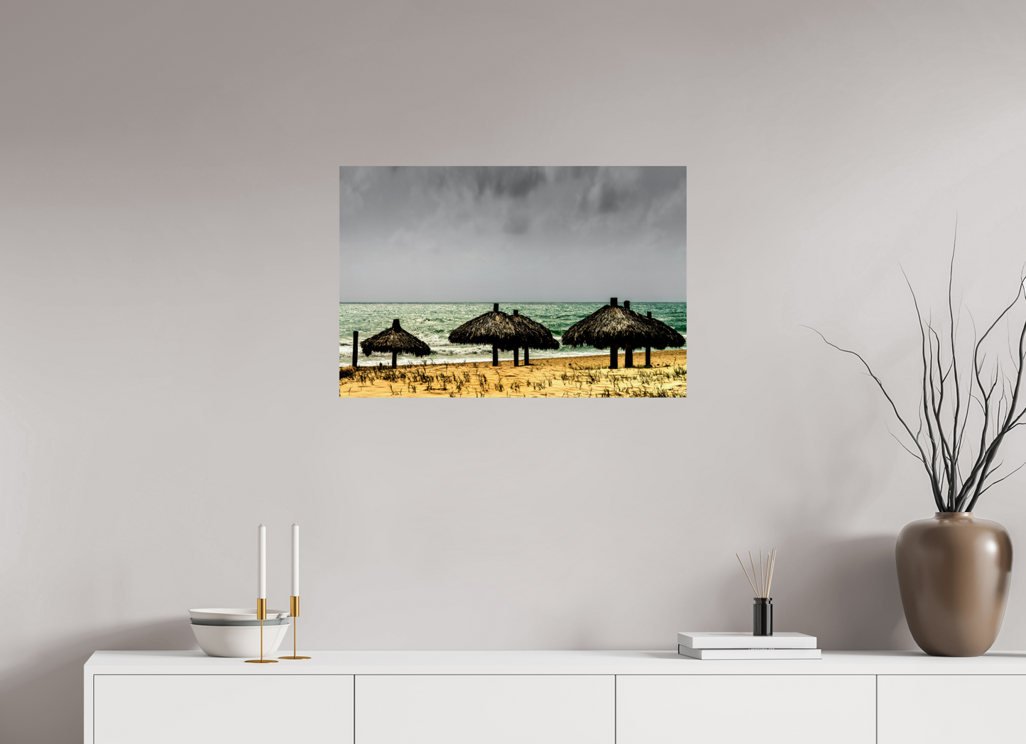 75 x 50 cm, Fine Art Print auf Alu-Dibond ohne Aufhang Praia do Futuro - Fortaleza - CE