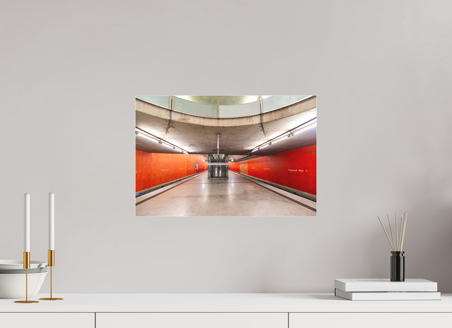 45 x 30 cm, Fine Art Acrylglas Matt Messestadt-West #4 München