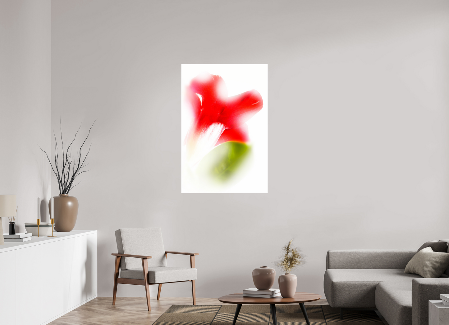 80 x 120 cm, Glänzender Foto-Abzug Acrylglas Abstract Green