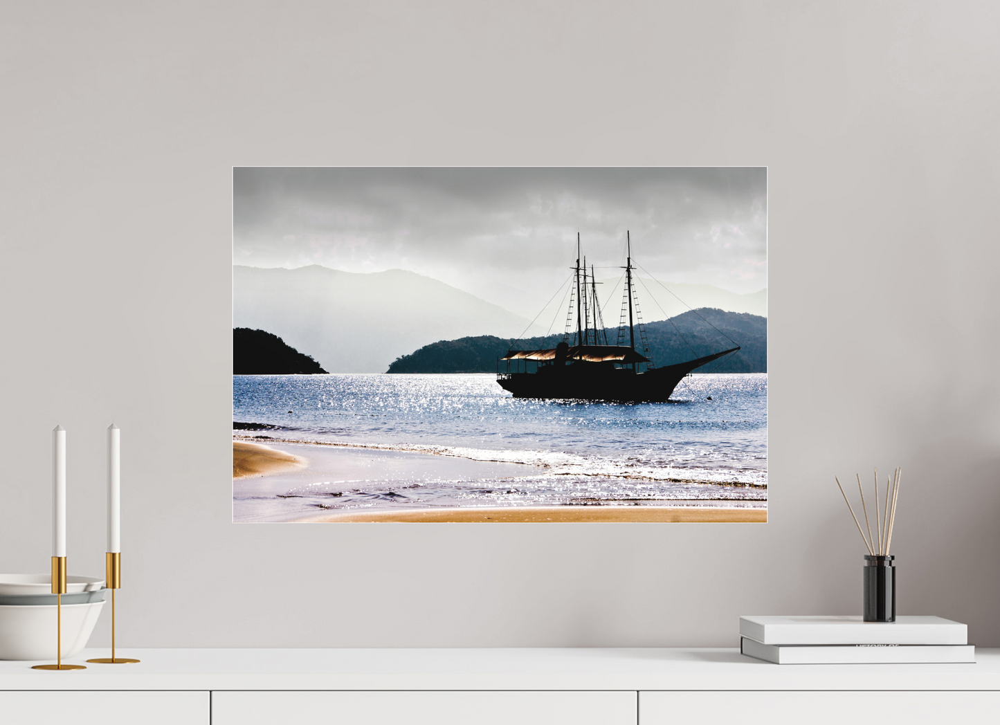 60 x 40 cm, Fine Art Acrylglas Matt Ilha dos Porcos - Ubatuba - SP