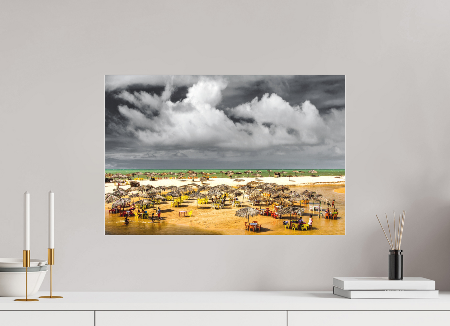 60 x 40 cm, Fine Art Acrylglas Matt Praia Bela - Pitimbu - PB