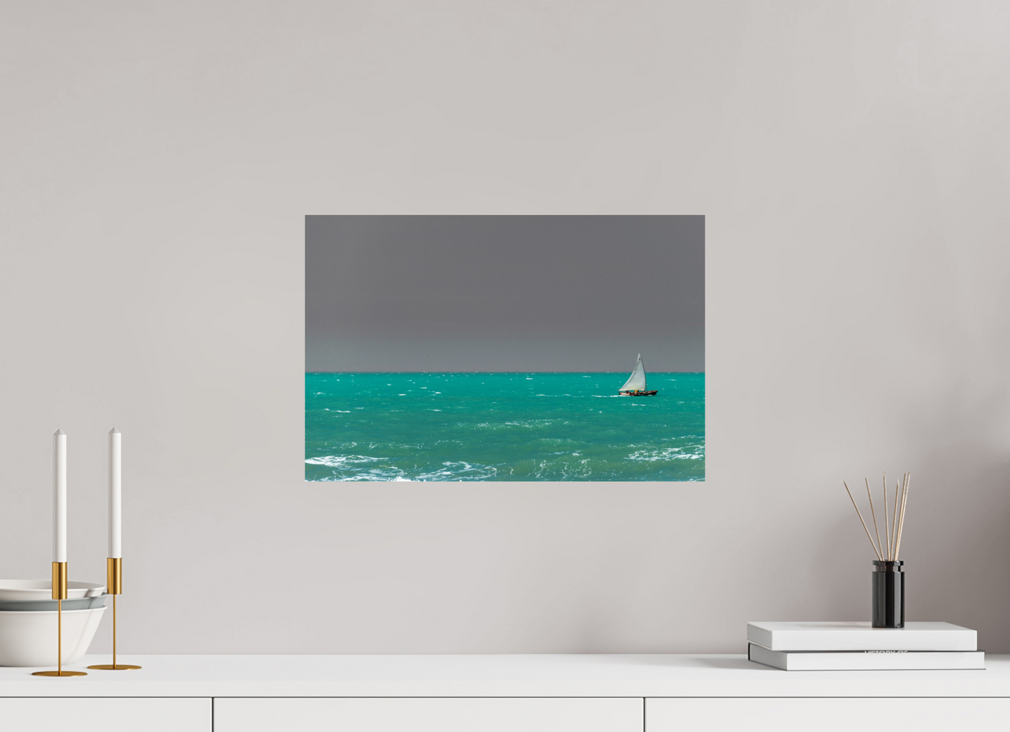 45 x 30 cm, Fine Art Print auf Alu-Dibond ohne Aufhang Praia do Rosado - Porto do Mangue - RN
