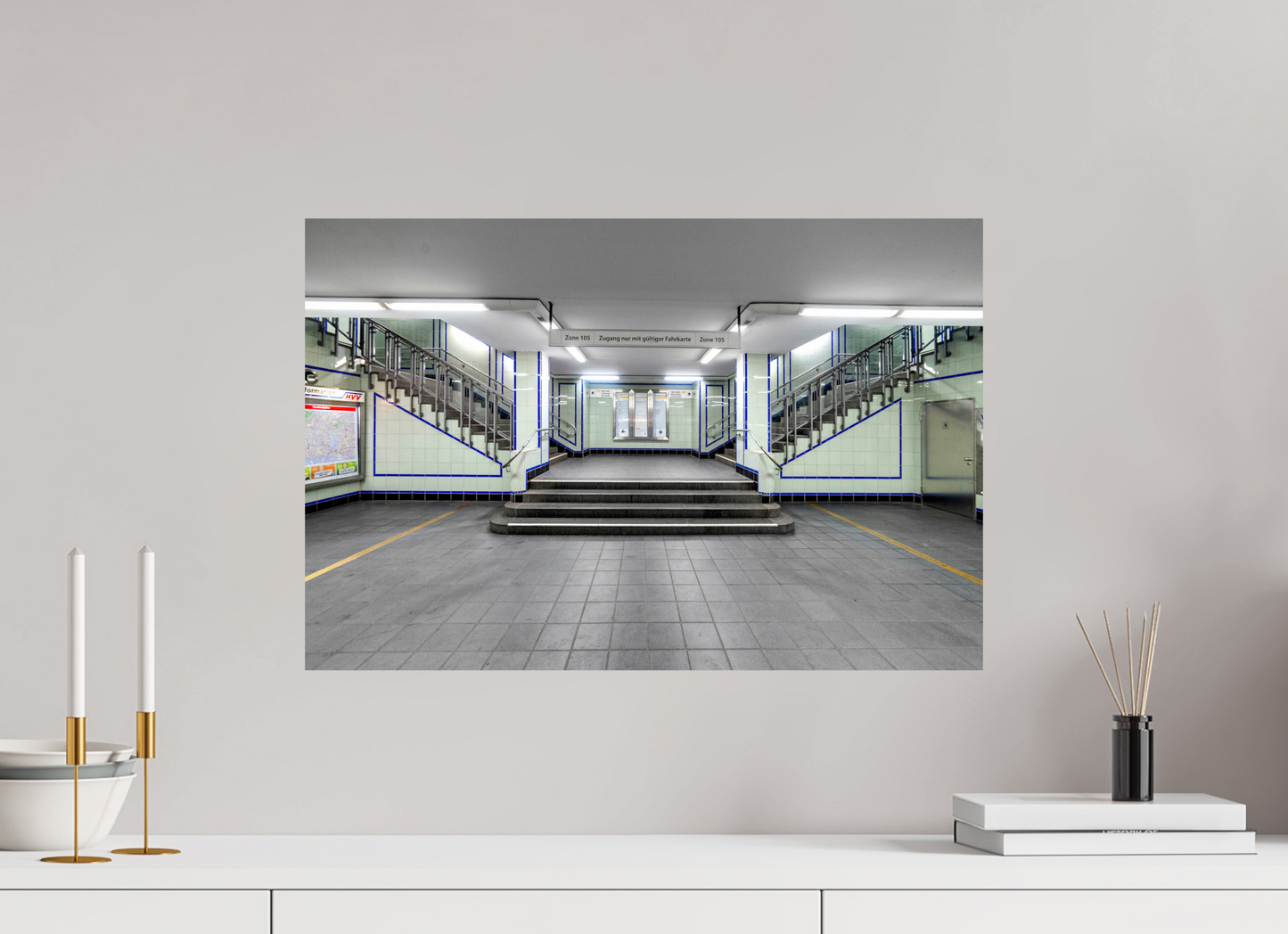60 x 40 cm, Fine Art Print Metallic Edition Hamburger Strasse #5