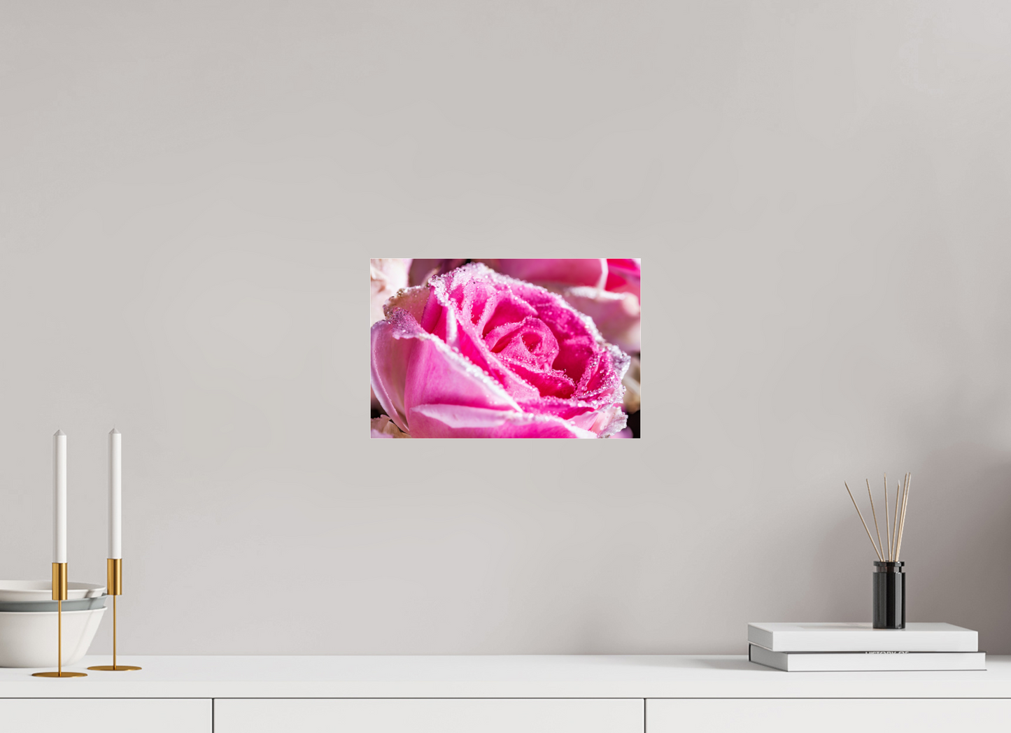 30 x 20 cm, Glänzender Foto-Abzug Acrylglas Rose_09