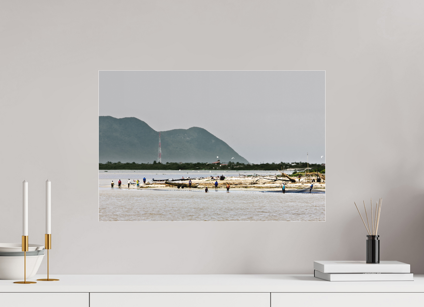 60 x 40 cm, Fine Art Acrylglas Matt Barra Da Juréia - Juréia- SP