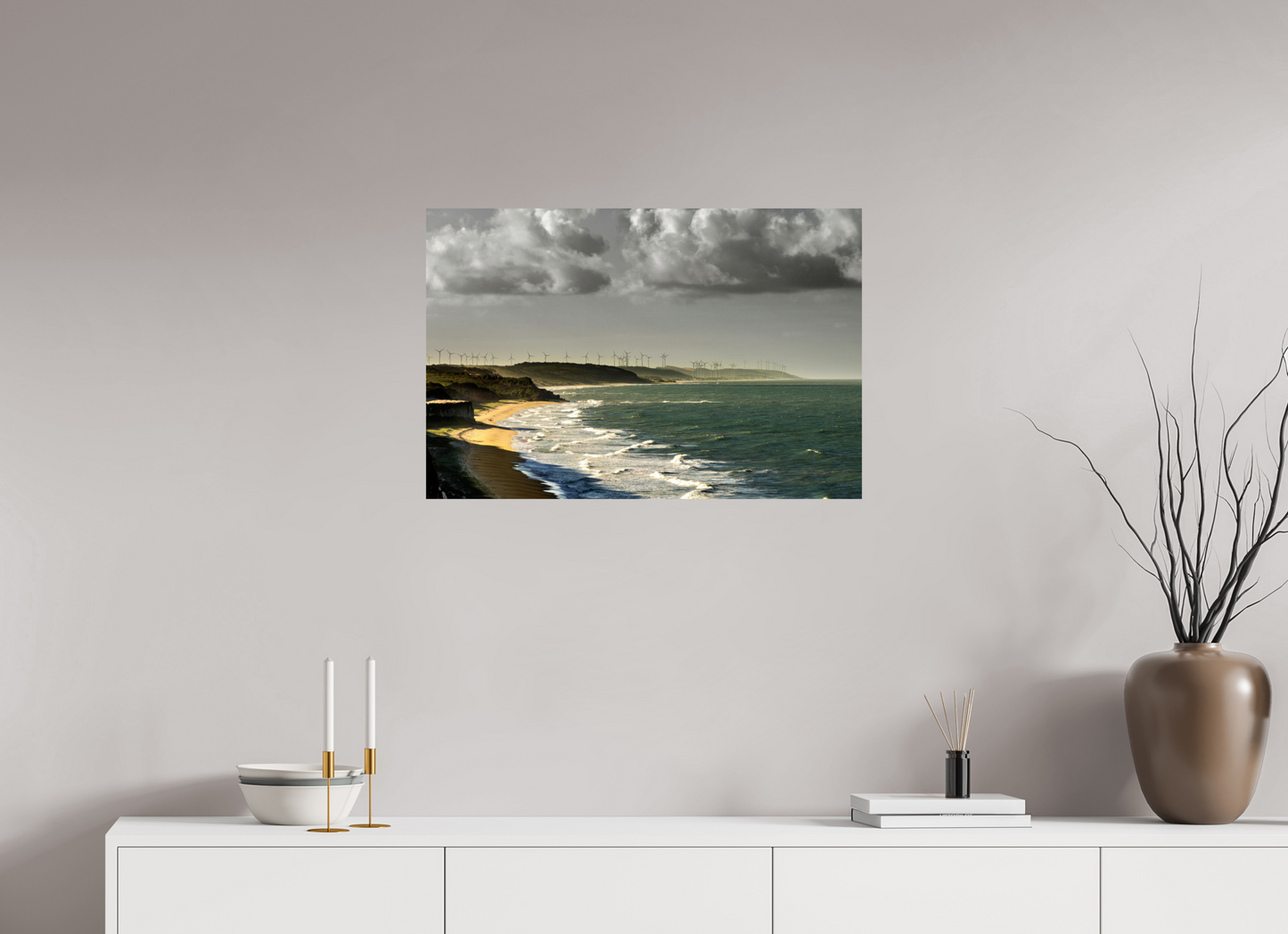 75 x 50 cm, Fine Art Print auf Alu-Dibond ohne Aufhang Baía de Traição - PB