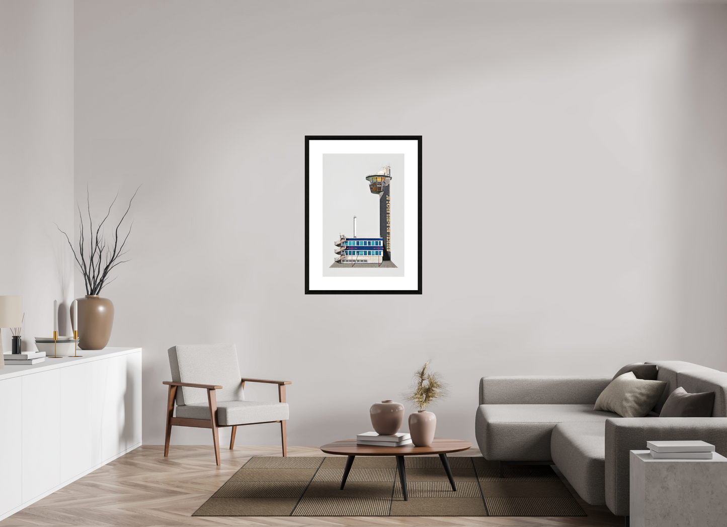 60 x 90 cm, Le Havre _ Framed _Passepartout_Photo Silk Baryta Hahnemuehle Porte