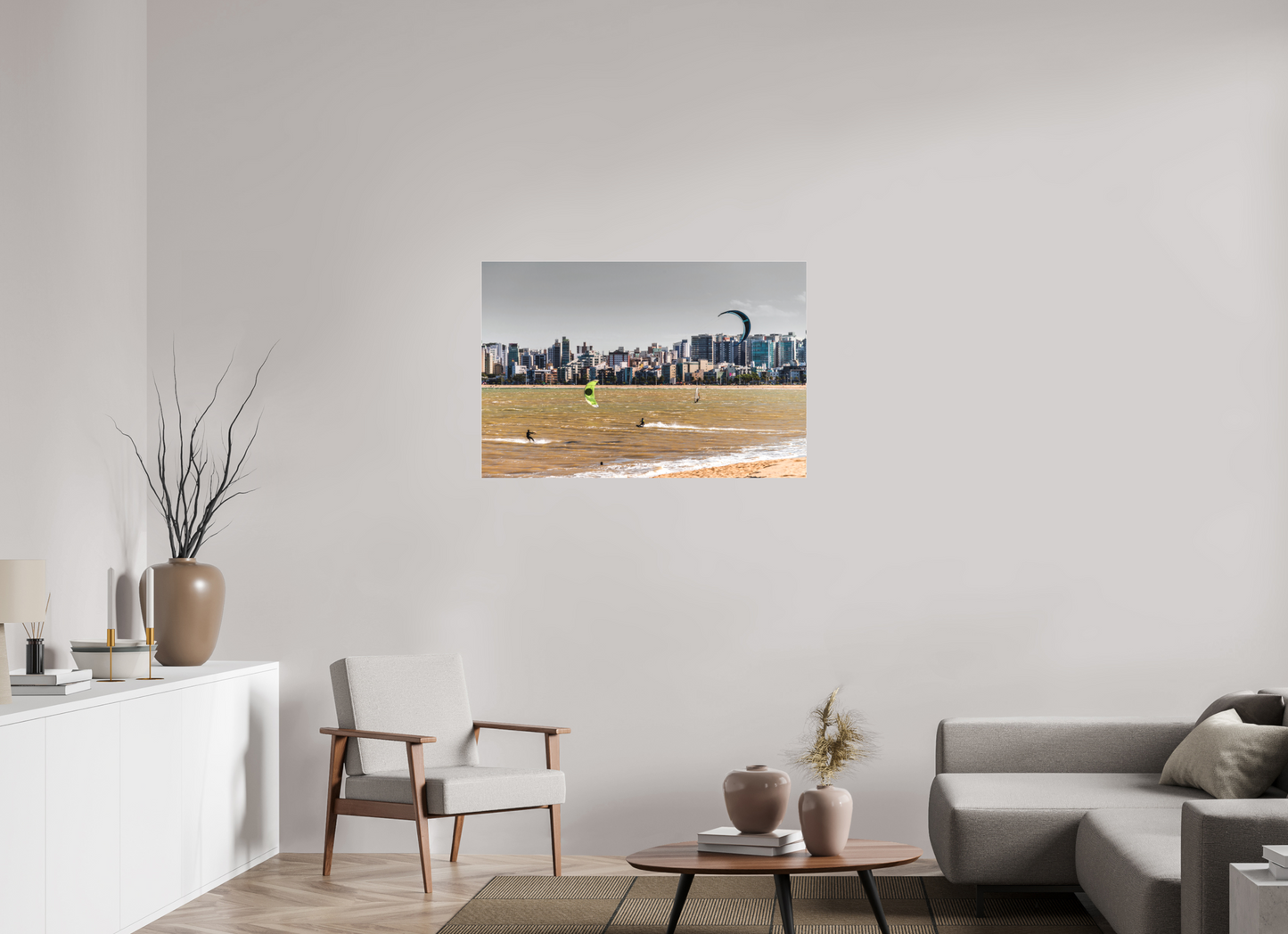 105 x 70 cm, Fine Art Acrylglas Matt Praia de Camburi - Vitória - ES