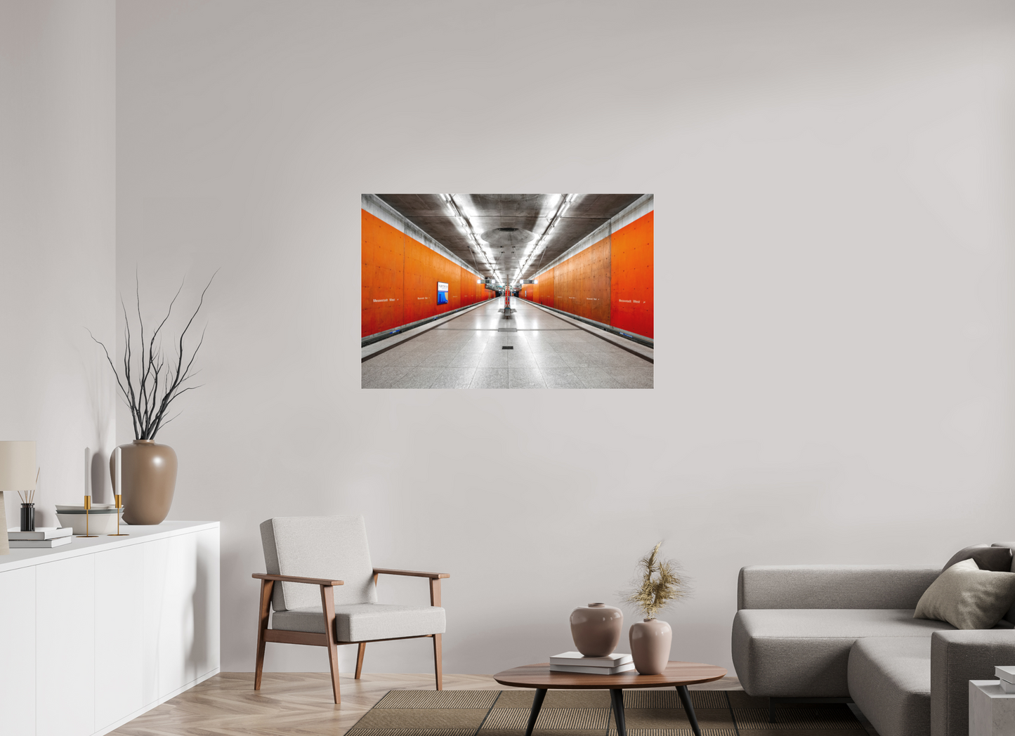 120 x 80 cm, Fine Art Acrylglas Matt Messestadt-West #1 München