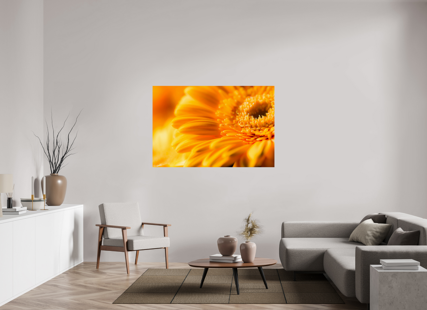150 x 100 cm, ChromaLuxe HD Metal Print Gerbera_09