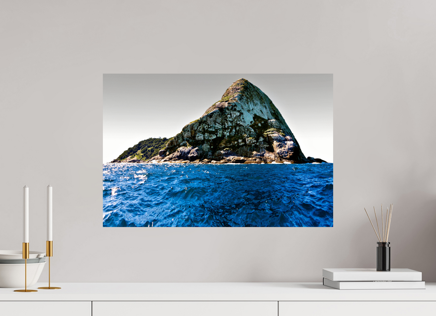 60 x 40 cm, Fine Art Print auf Alu-Dibond ohne Aufhang Ilha Queimada Grande - Peruíbe - SP