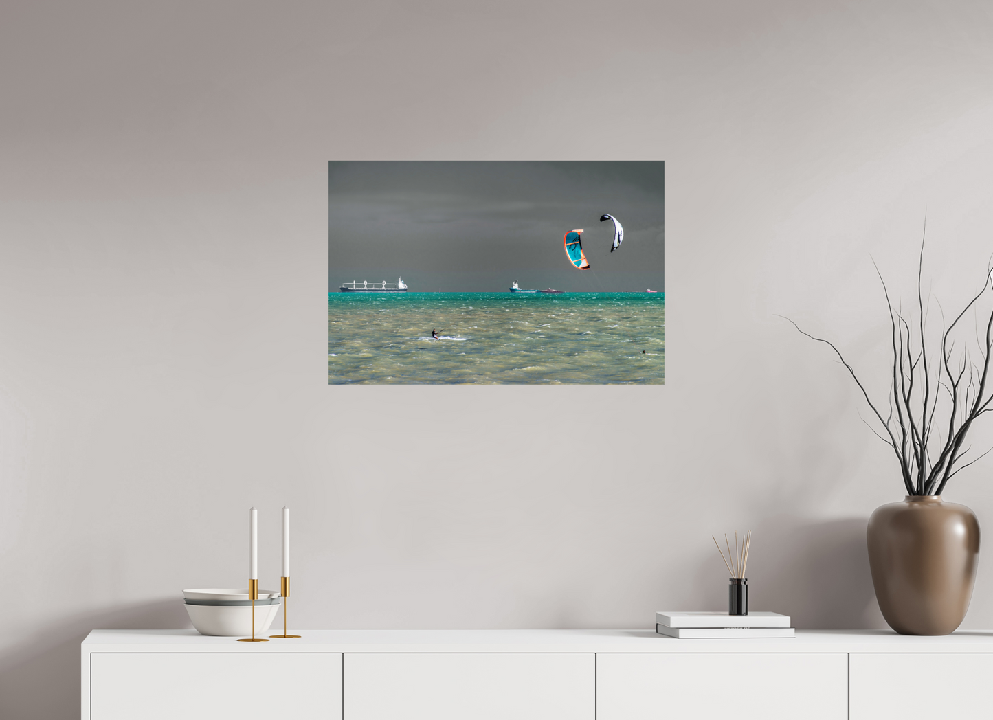 75 x 50 cm, Fine Art Print auf Alu-Dibond ohne Aufhang Praia de Camburi - Vitória - ES. #2