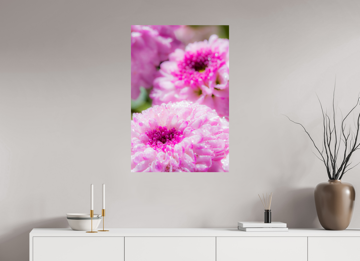 60 x 90 cm, Fine Art Print Baryta auf Alu-Dibond Chrysanthemen_08
