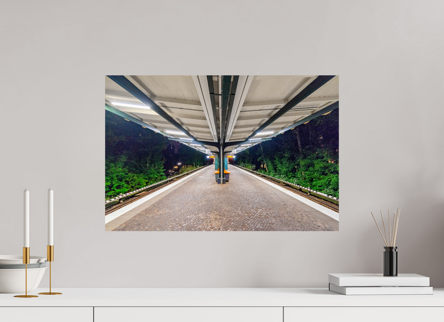 60 x 40 cm, Fine Art Print Metallic Edition Sierichstraße #1 Hamburg