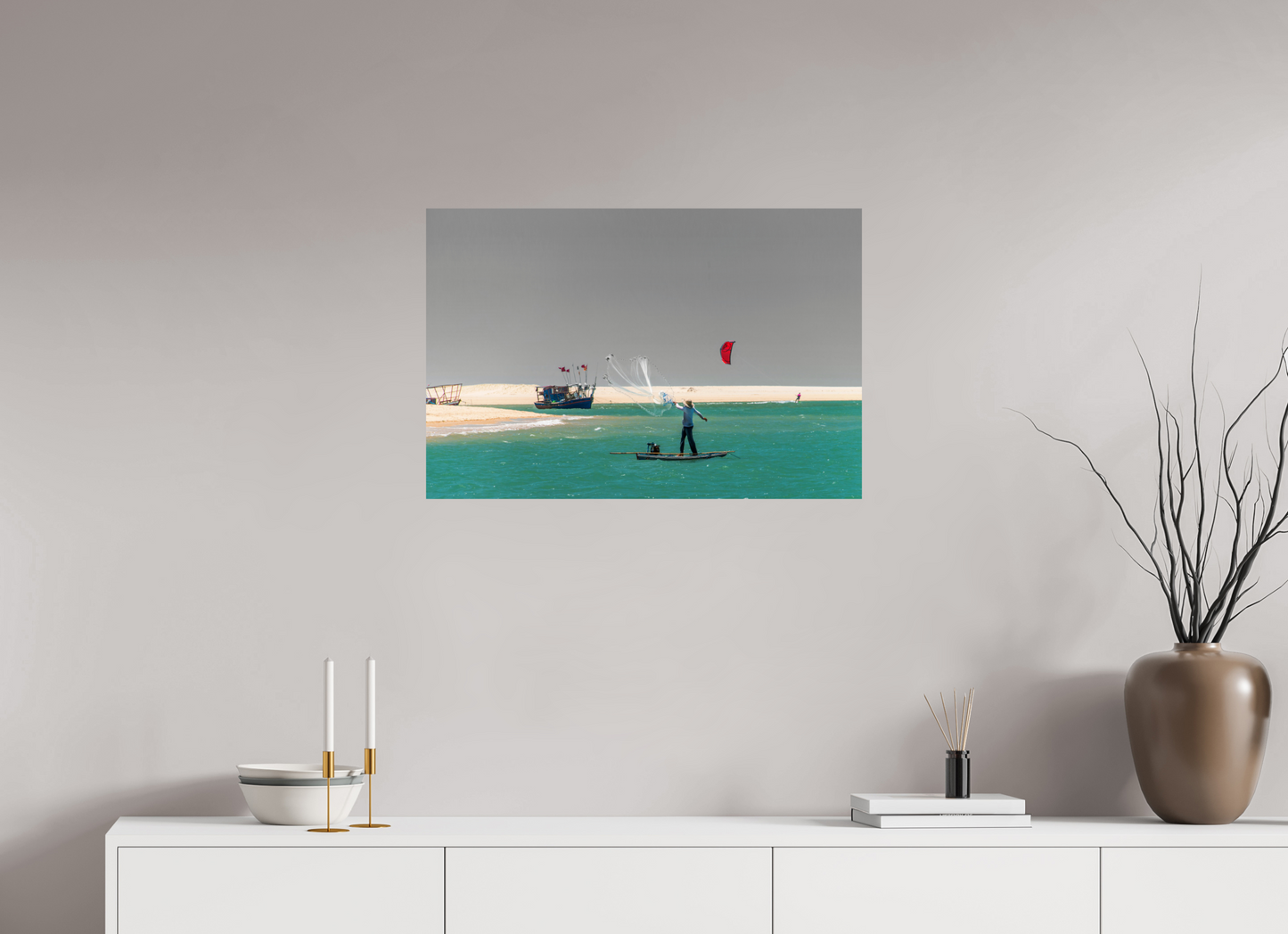 75 x 50 cm, Fine Art Print auf Alu-Dibond ohne Aufhang Barra Nova - Cascavel - CE