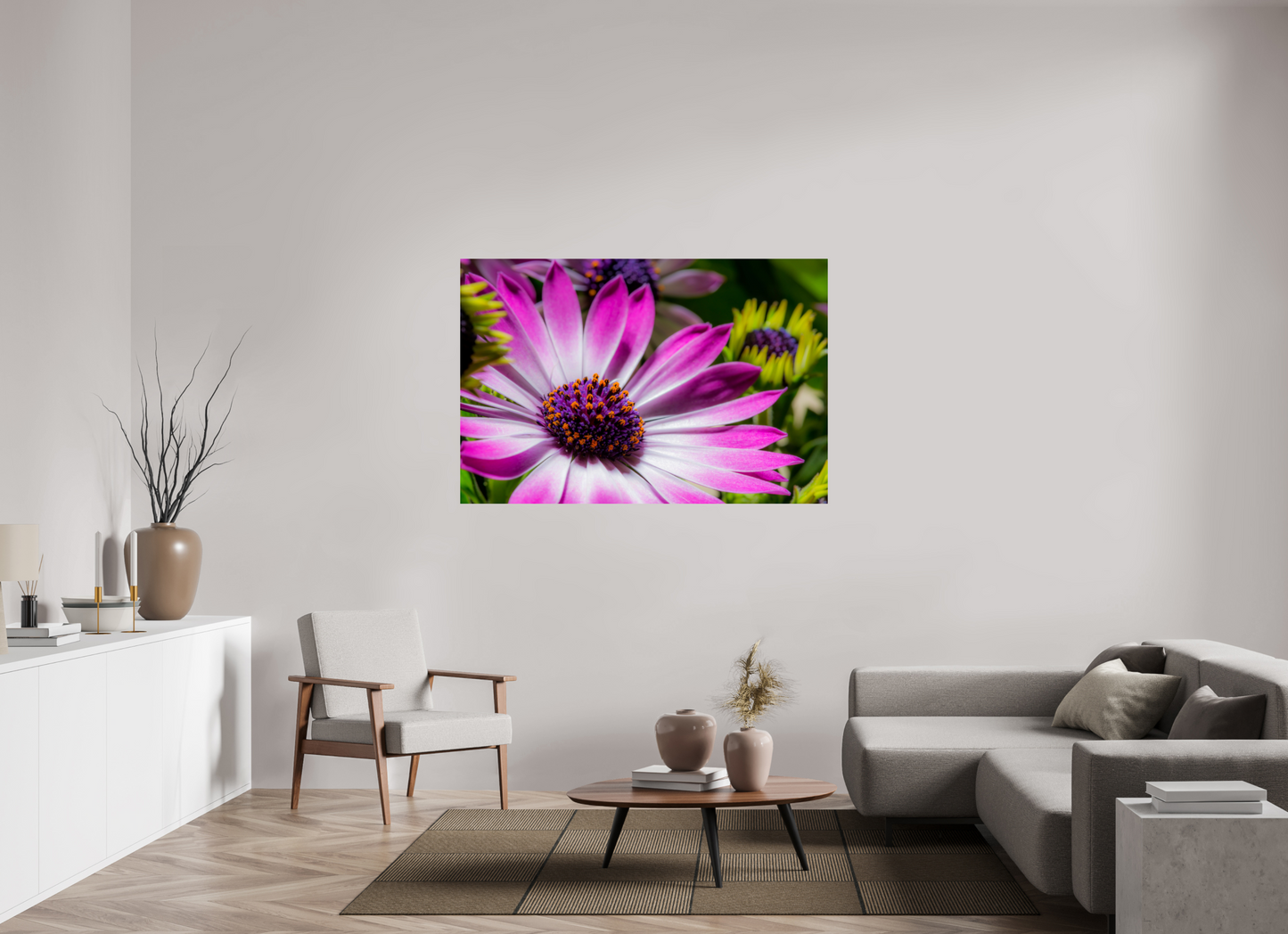 150 x 100 cm, ChromaLuxe HD Metal Print Kapmargerite_03
