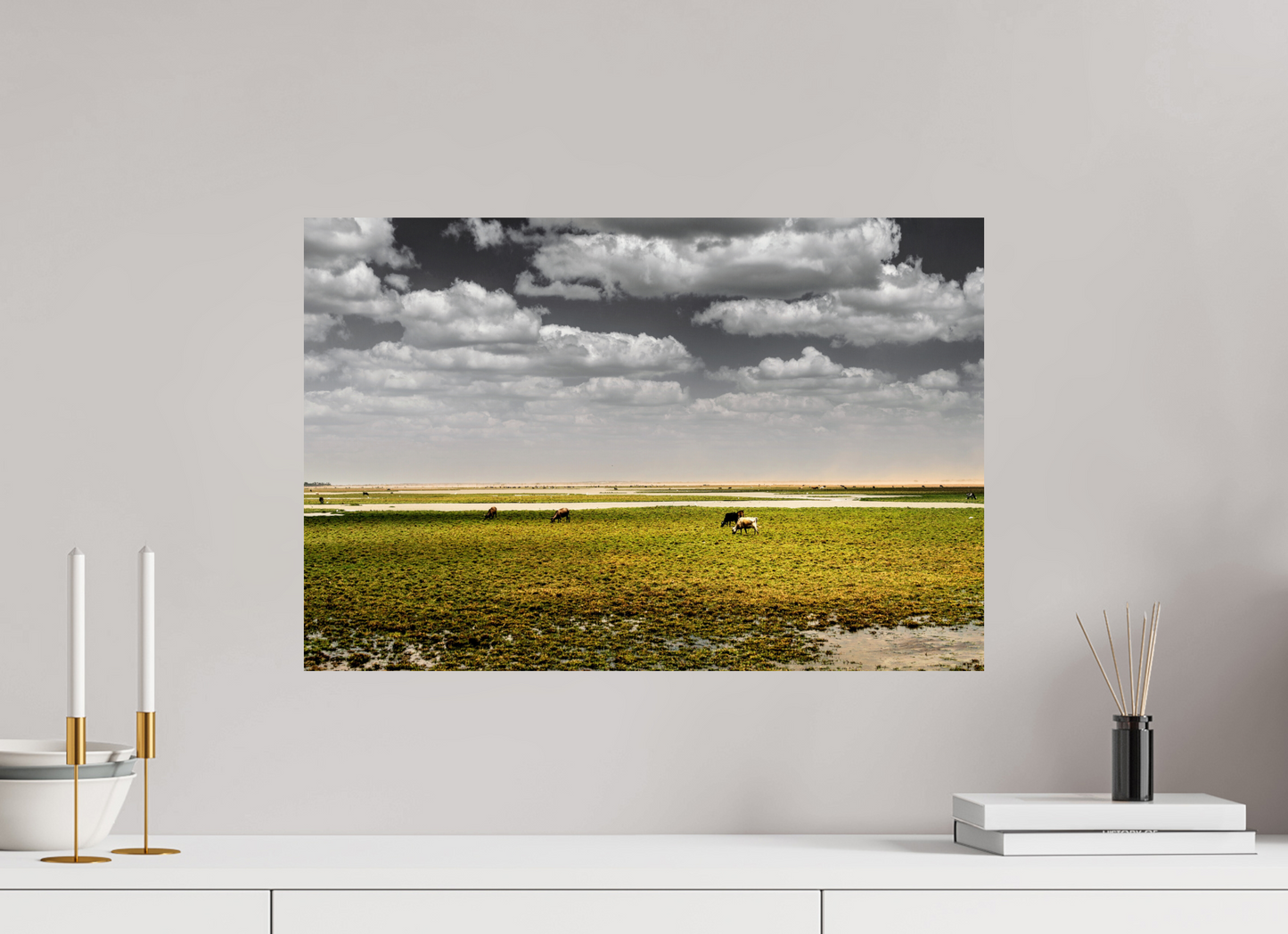 60 x 40 cm, Fine Art Print auf Alu-Dibond ohne Aufhang Alagado - Porto do Mangue - RN