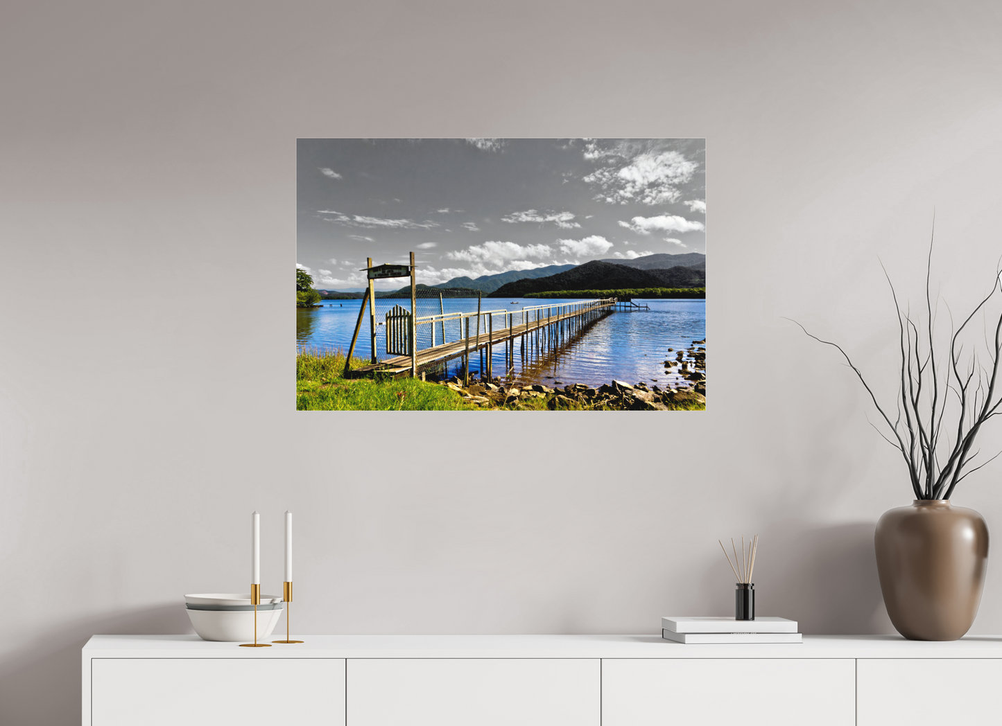 90 x 60 cm, Fine Art Acrylglas Matt Canal de Bertioga - Guarujá - SP