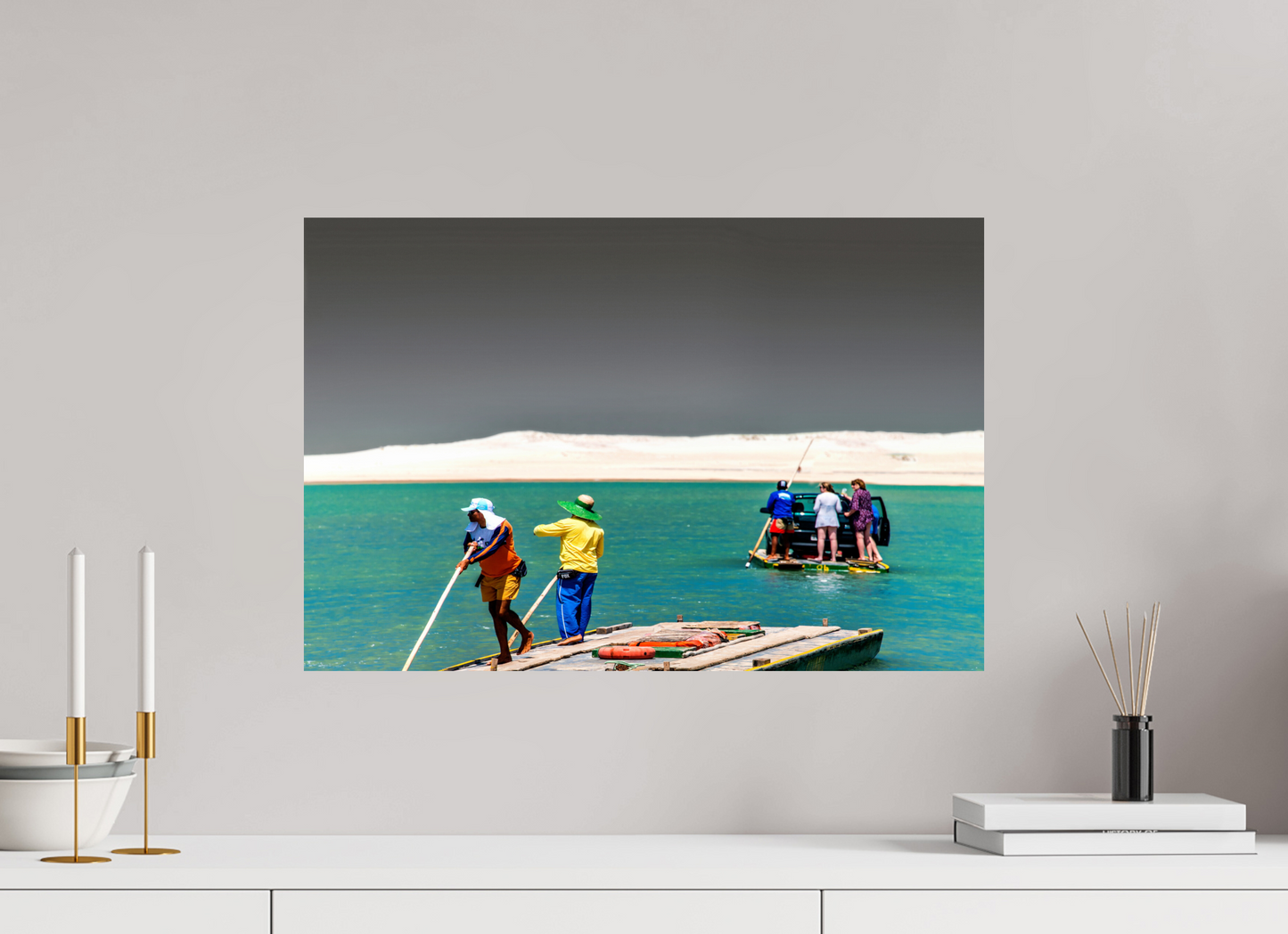 60 x 40 cm, Fine Art Print auf Alu-Dibond ohne Aufhang Genipabu - Extremoz - RN #2