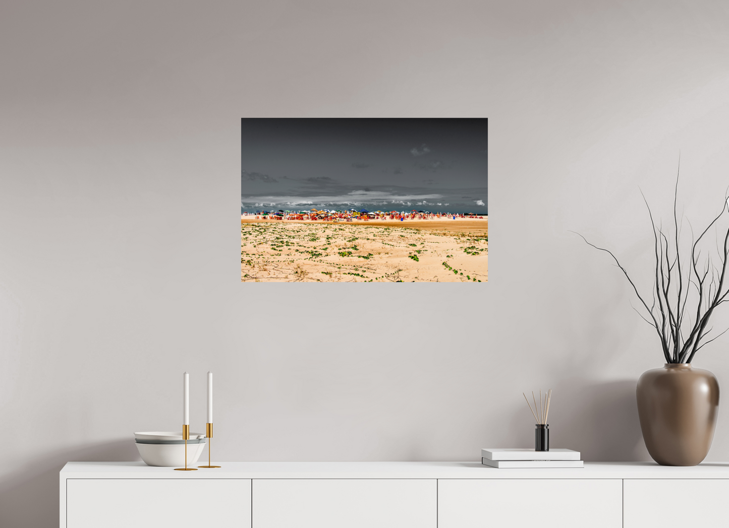 75 x 50 cm, Fine Art Print auf Alu-Dibond ohne Aufhang Praia de Atalaia - Aracajú - SE