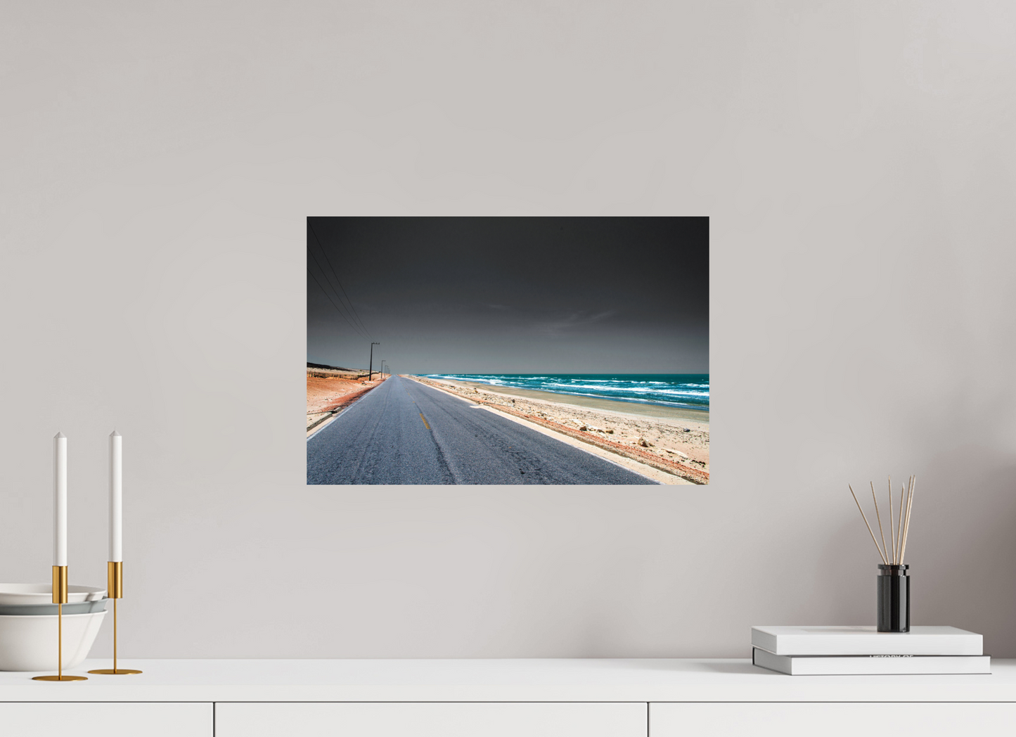 45 x 30 cm, Fine Art Print auf Alu-Dibond ohne Aufhang Ponta do Mel - Areia Branca - RN
