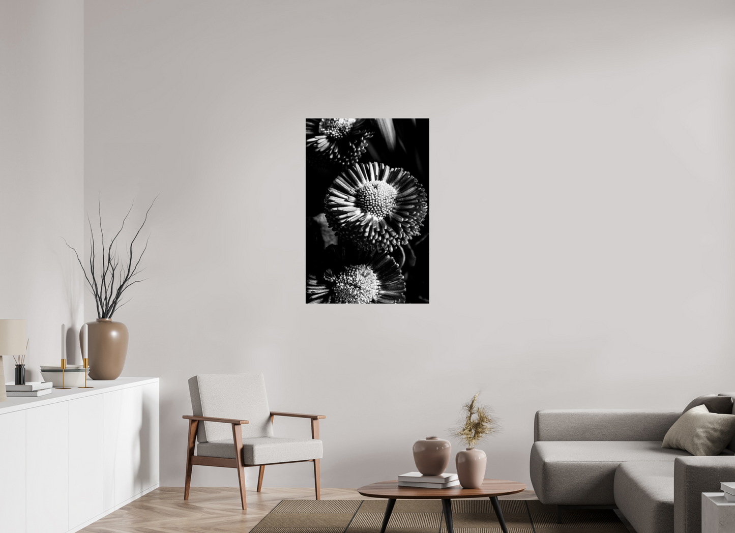 70 x 105 cm, ChromaLuxe HD Metal Print Aster-02
