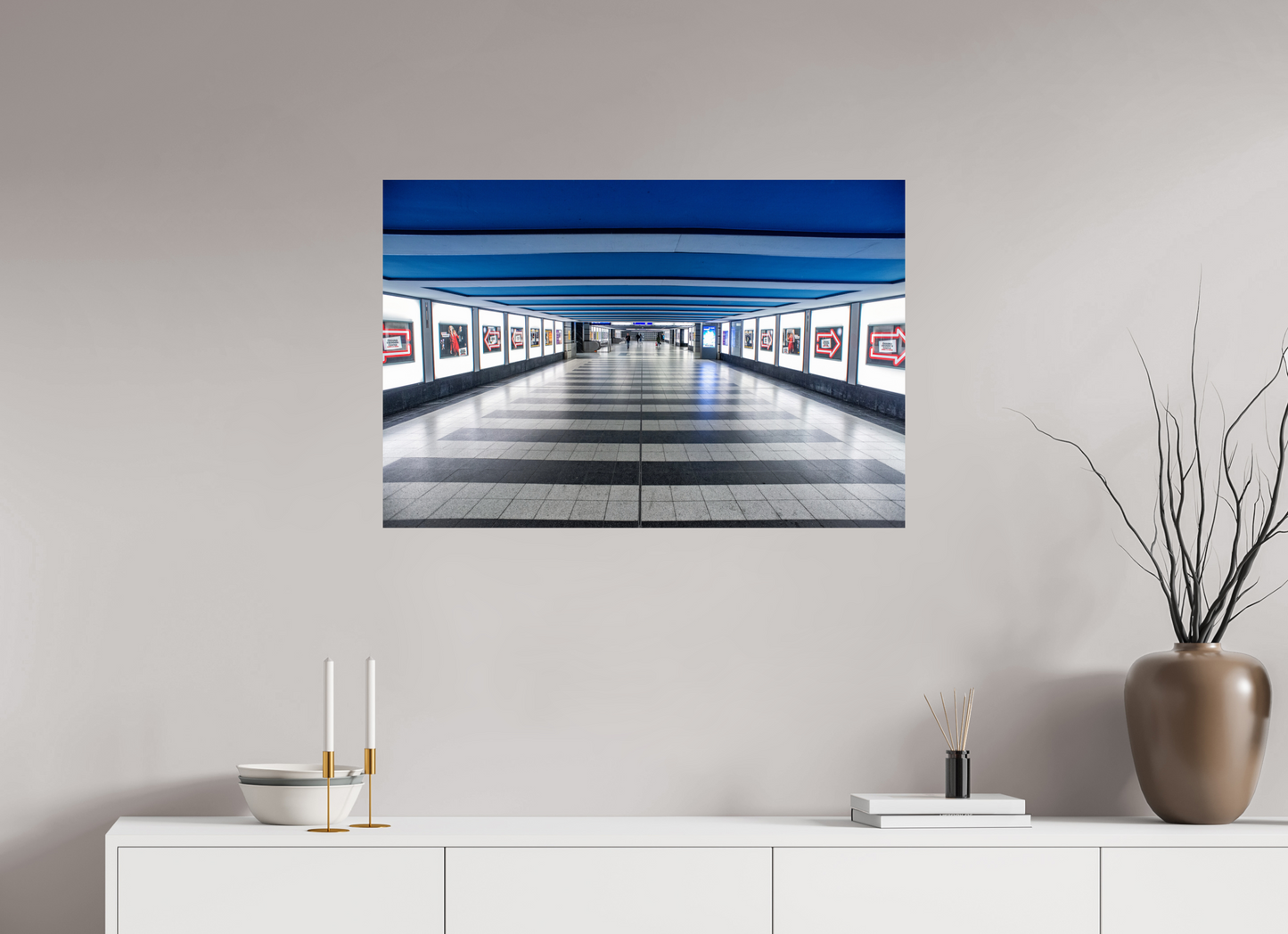 90 x 60 cm, Fine Art Print Metallic Edition Berlin Gesundbrunnen