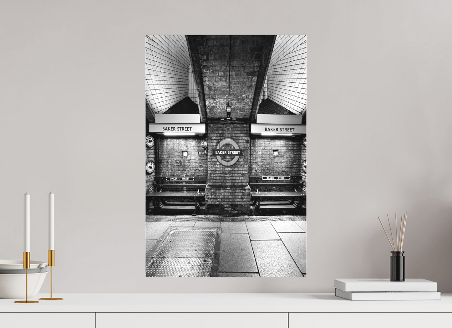 40 x 60 cm, Fine Art Acrylglas Matt Baker-Street #5 London