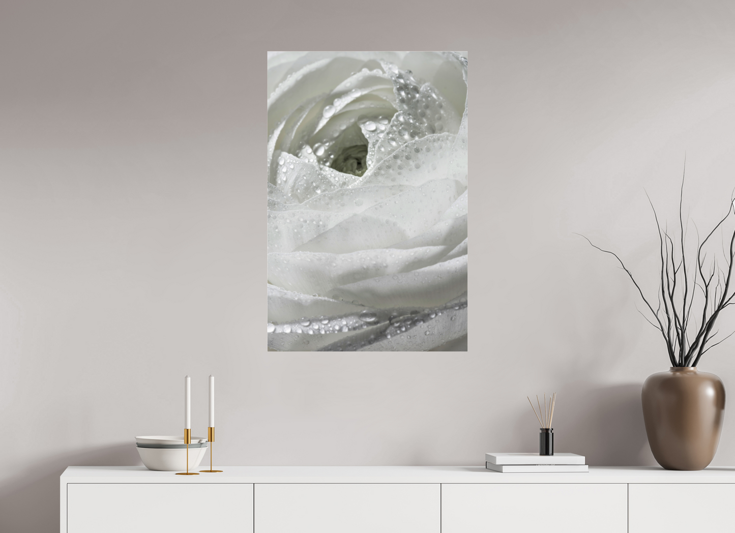 60 x 90 cm, Glänzender Foto-Abzug Acrylglas Rose_04