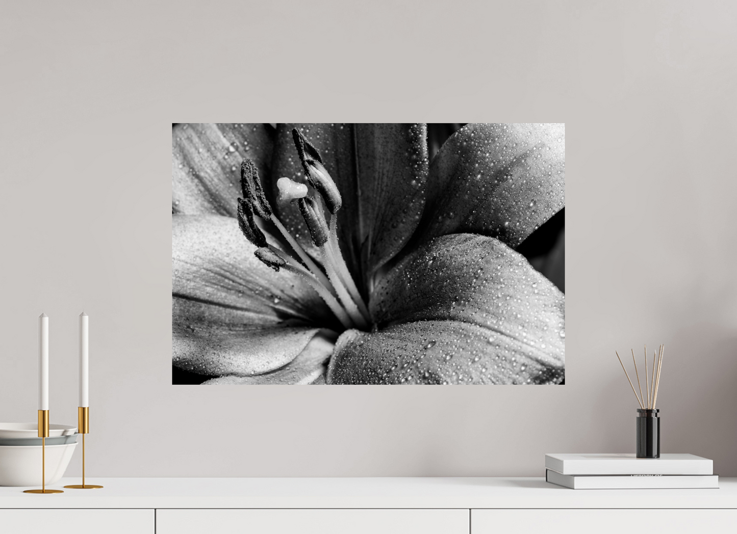 60 x 40 cm, ChromaLuxe HD Metal Print Lilie_03