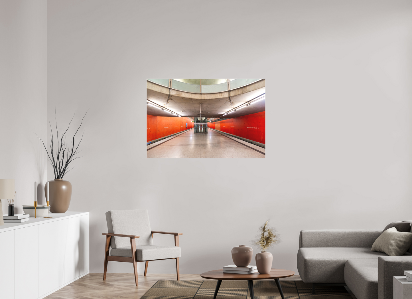 120 x 80 cm, Fine Art Acrylglas Matt Messestadt-West #4 München