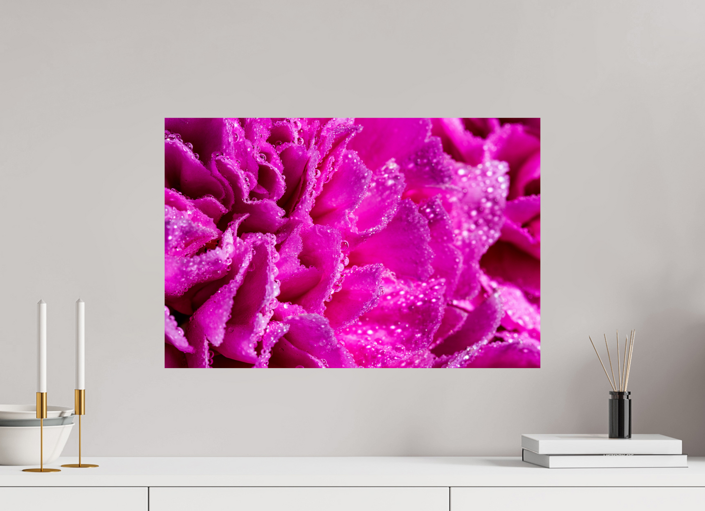 60 x 40 cm, ChromaLuxe HD Metal Print Nelke_02