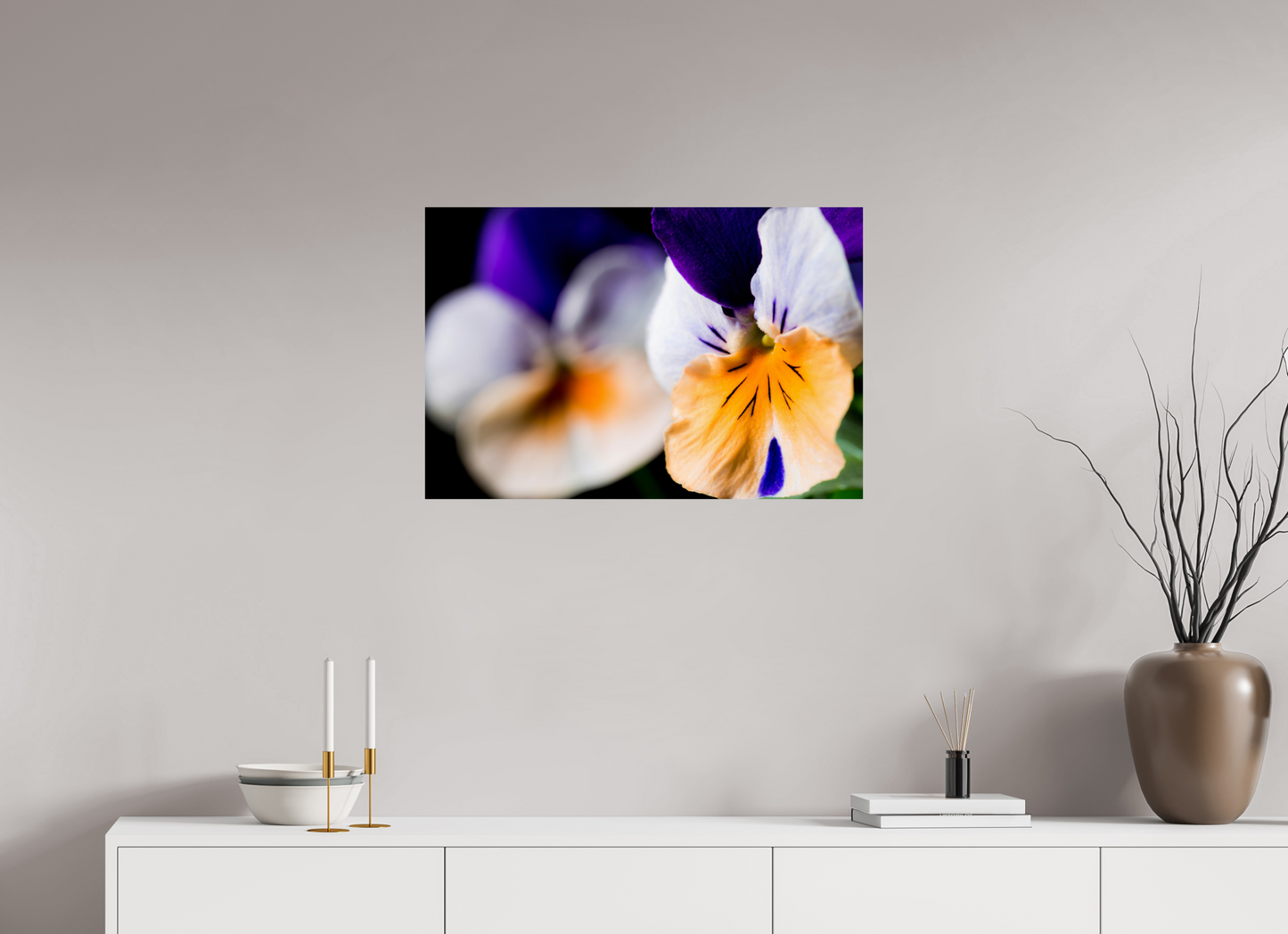 75 x 50 cm, ChromaLuxe HD Metal Print Hornveilchen_02
