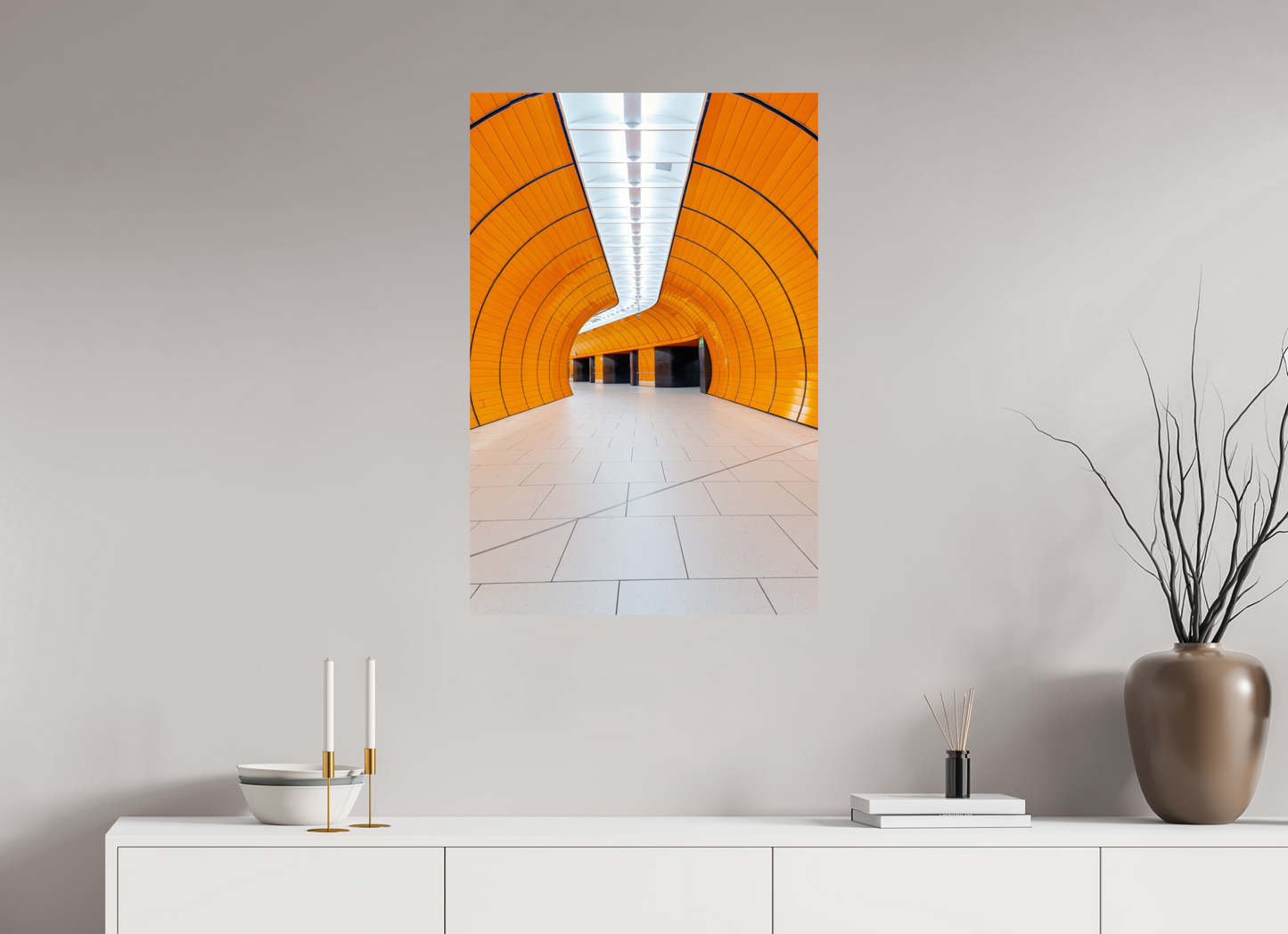 60 x 90 cm, Fine Art Print Metallic Edition Marienplatz #3 München