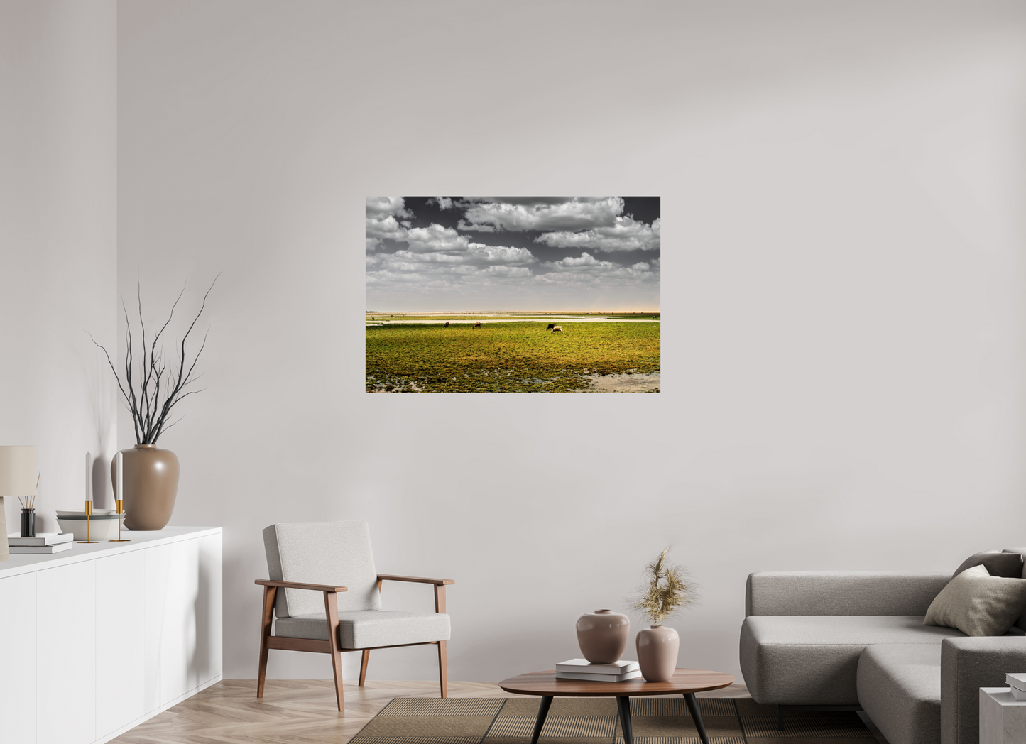 120 x 80 cm, Fine Art Print auf Alu-Dibond ohne Aufhang Alagado - Porto do Mangue - RN