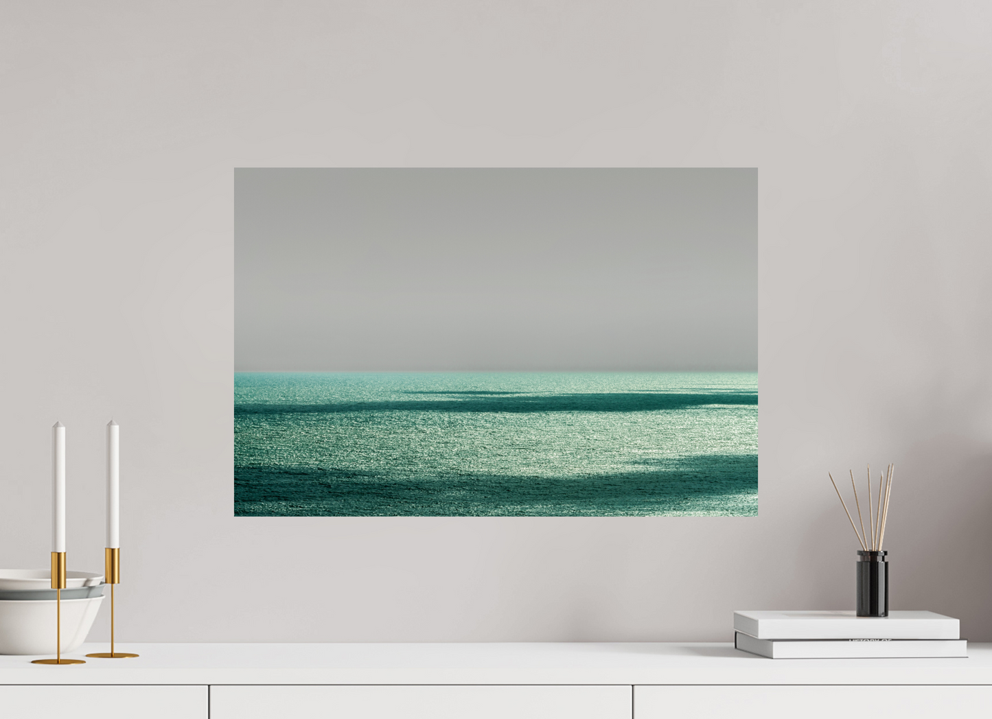 60 x 40 cm, Fine Art Print auf Alu-Dibond ohne Aufhang Book Cover Brazil Waterline -RN