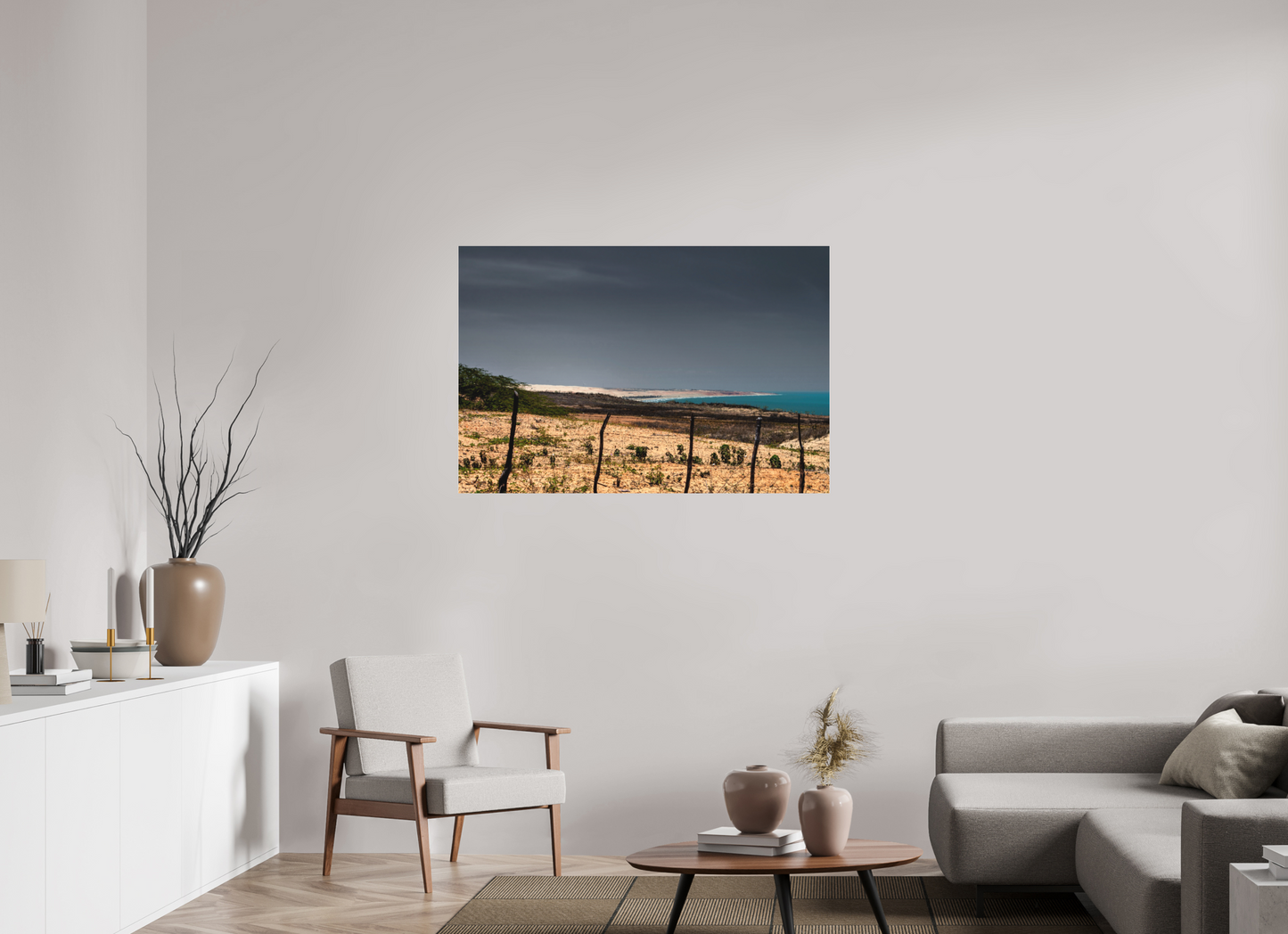 120 x 80 cm, Fine Art Acrylglas Matt Ponta do Mel - Areia Branca - RN #3