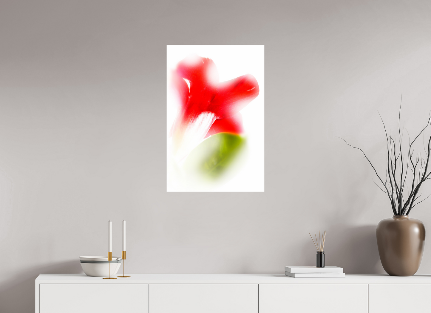 50 x 75 cm, ChromaLuxe HD Metal Print Abstract Green