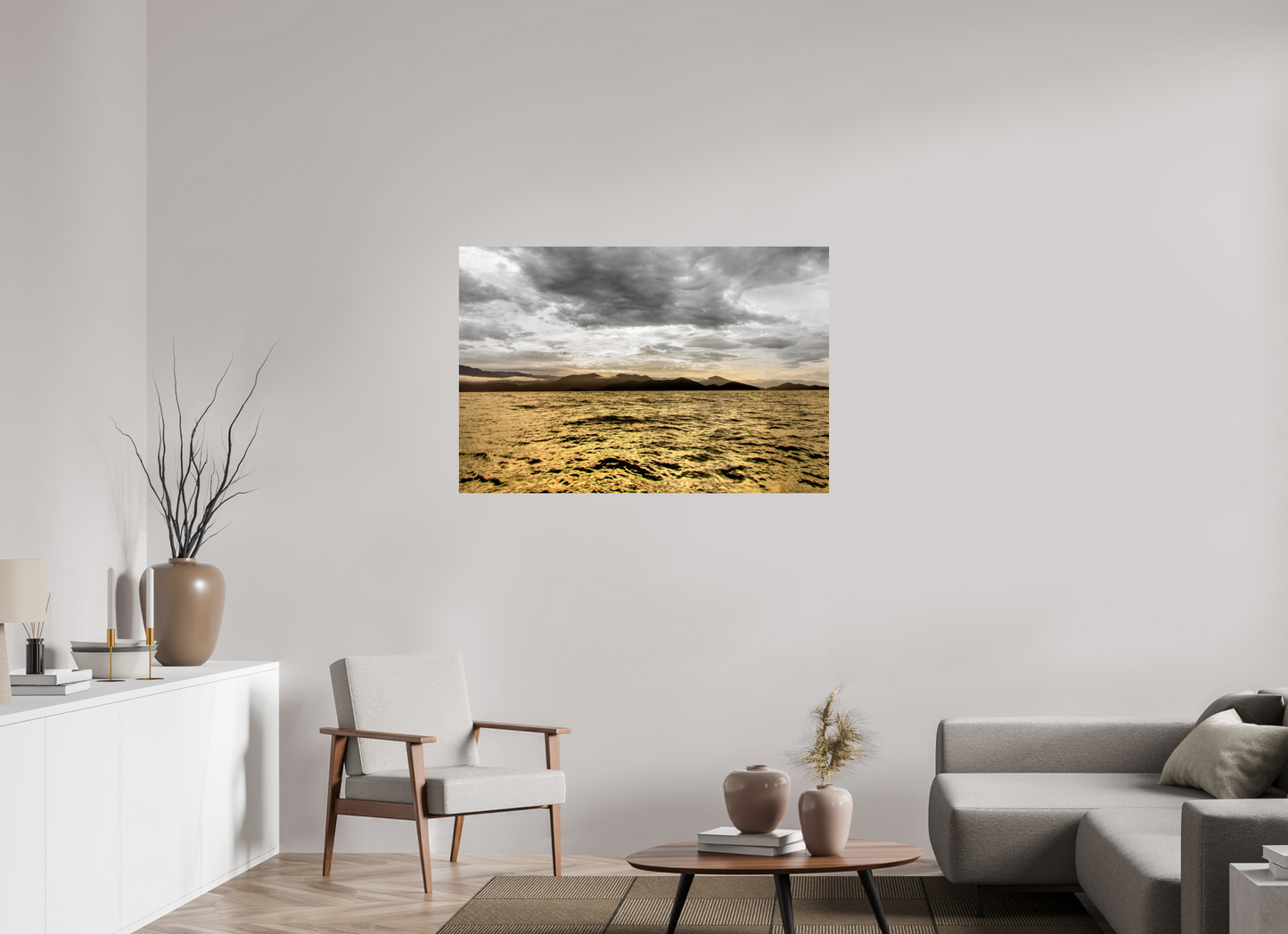 120 x 80 cm, Fine Art Print auf Alu-Dibond ohne Aufhang Ilha Do Mar Virado - Ubatuba - SP